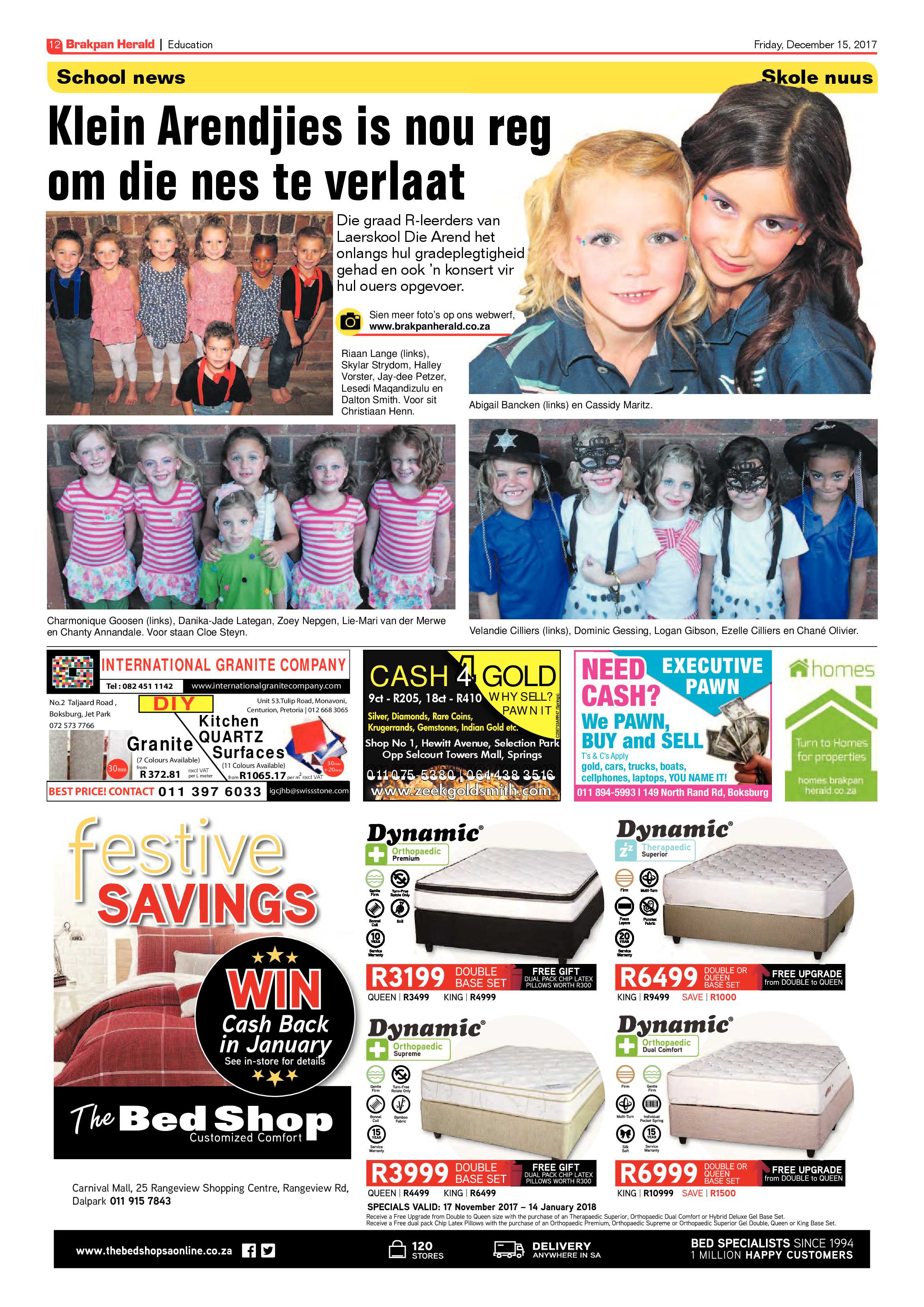 Brakpan Herald 15 December 2017 page 12