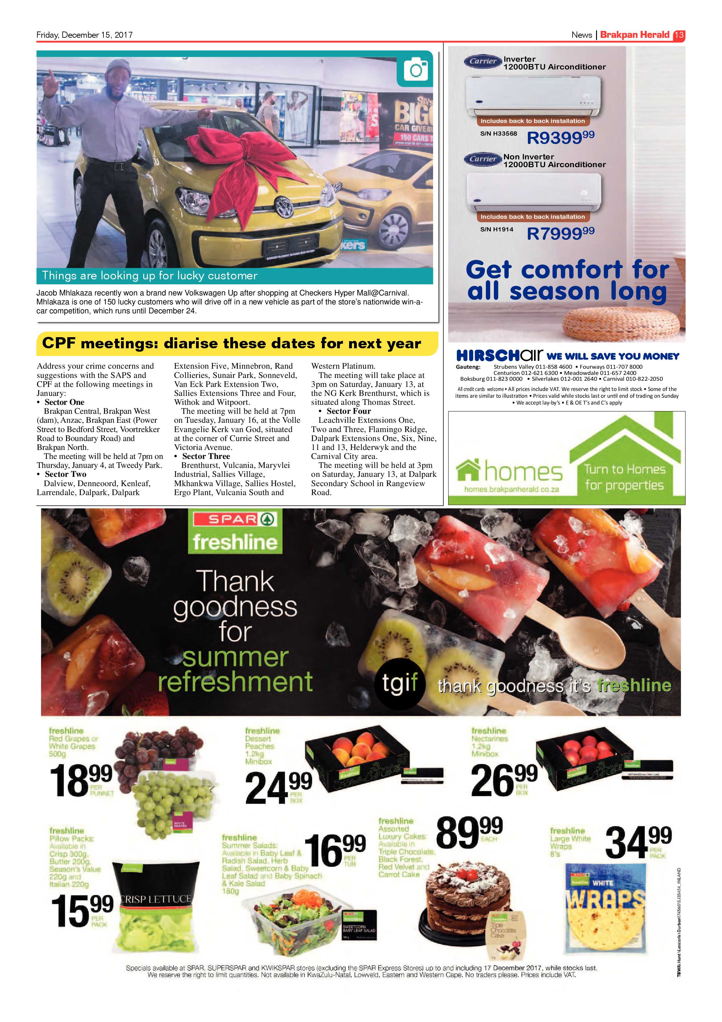 Brakpan Herald 15 December 2017 page 13