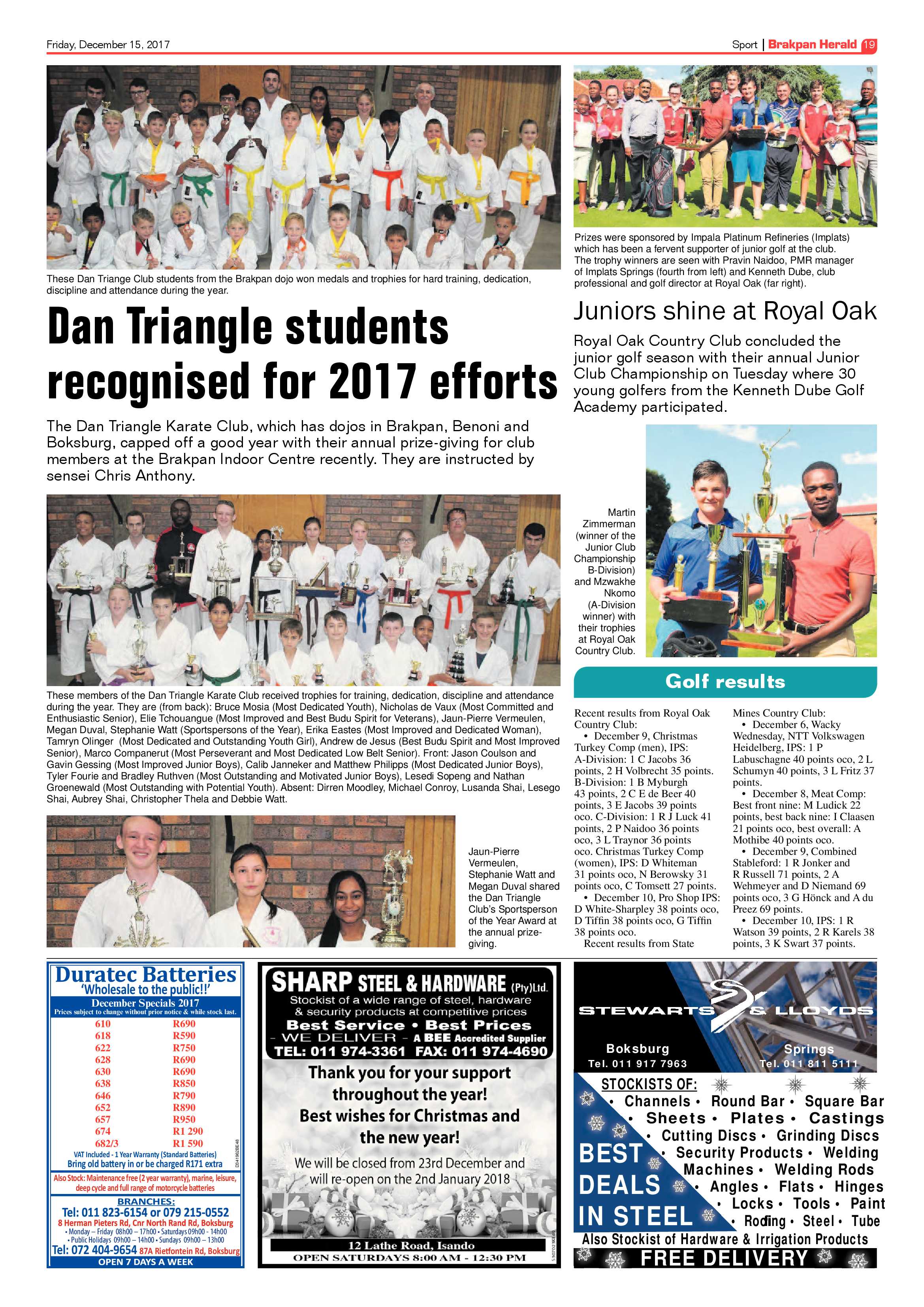 Brakpan Herald 15 December 2017 page 19