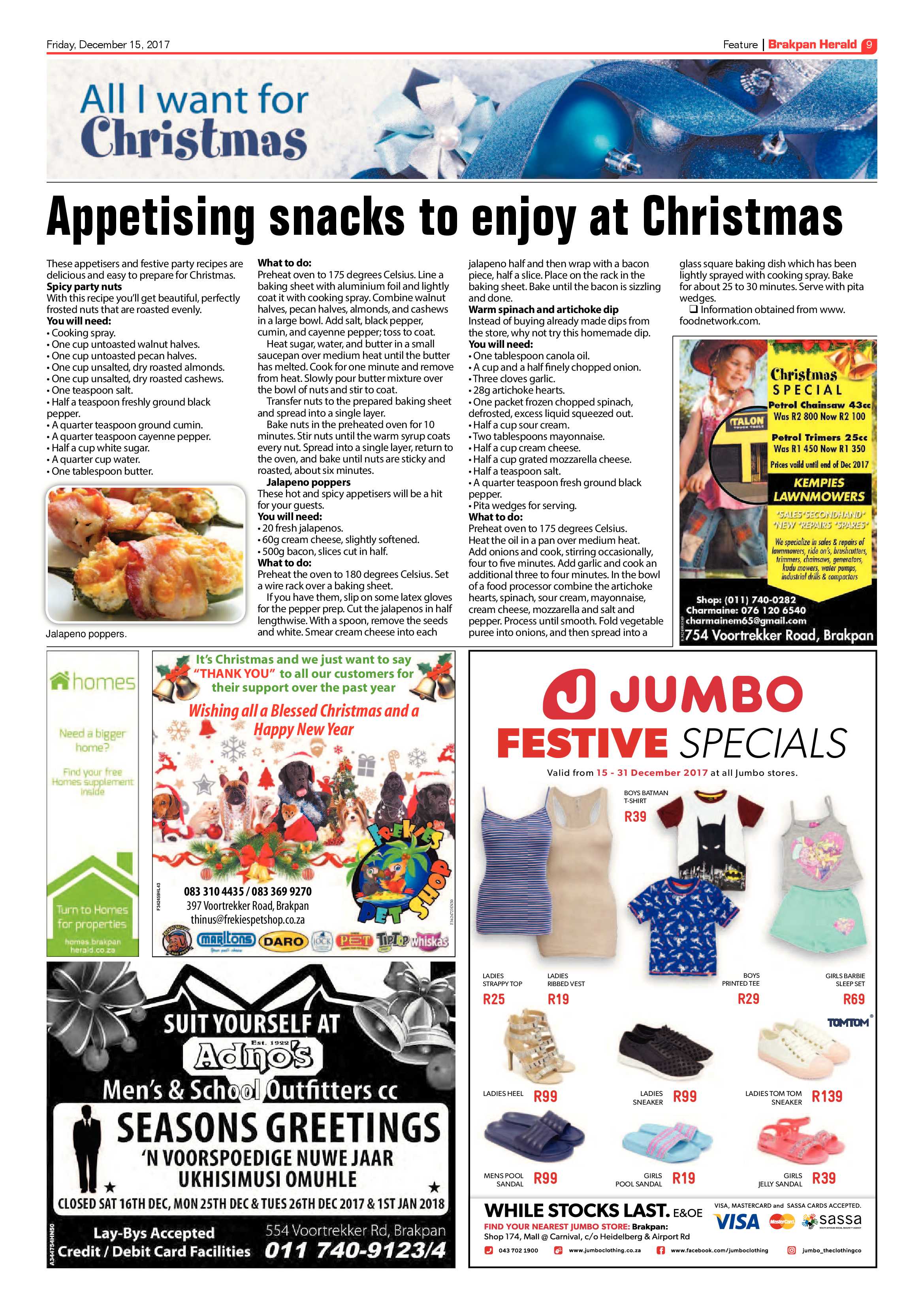 Brakpan Herald 15 December 2017 page 9