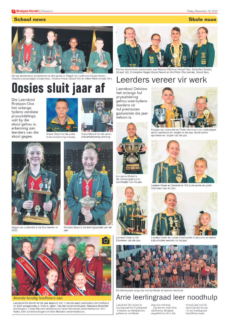 Brakpan Herald 15 December 2023 page 8