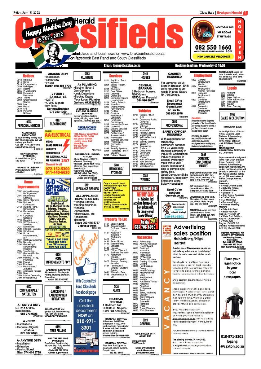 Brakpan Herald 15 July 2022 page 7