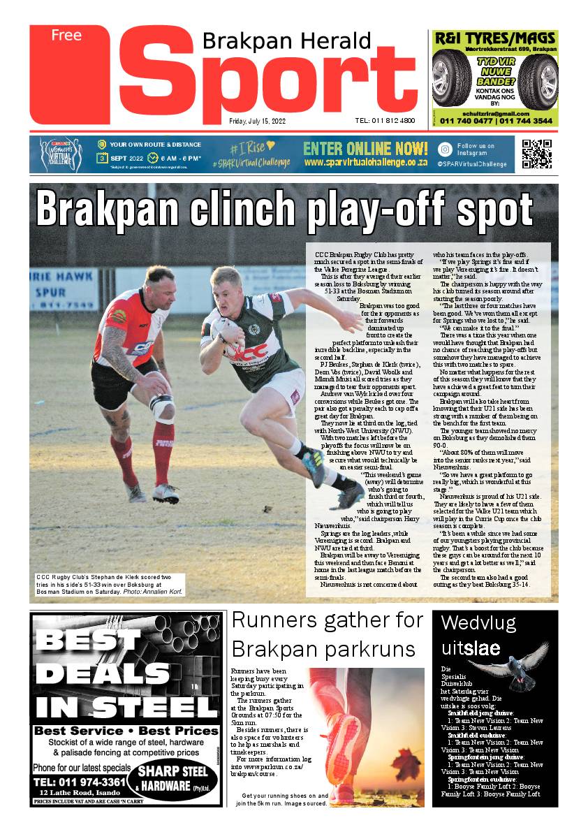 Brakpan Herald 15 July 2022 page 8