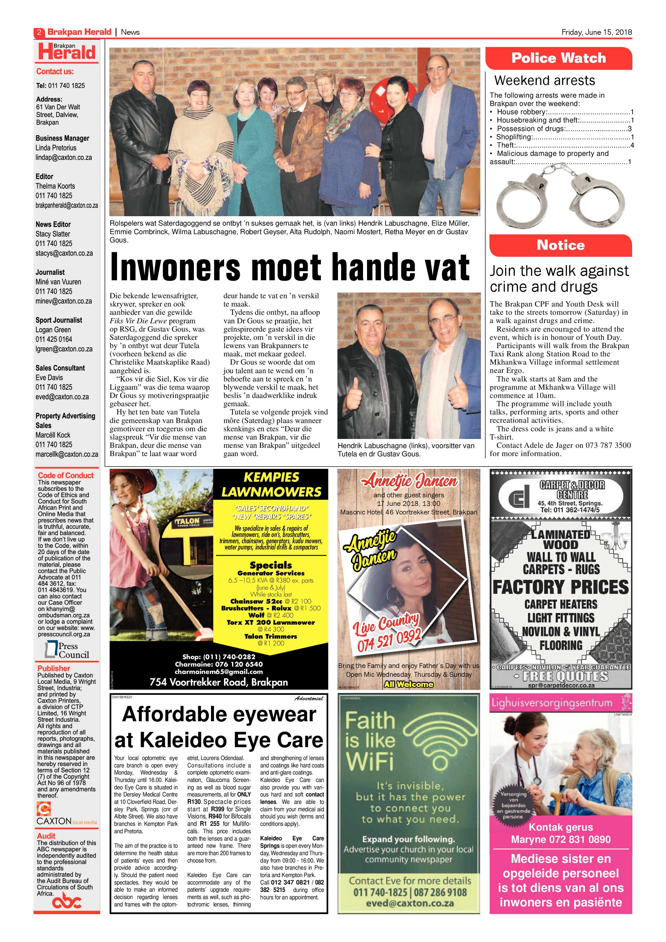 Brakpan Herald 15 June 2018 page 2