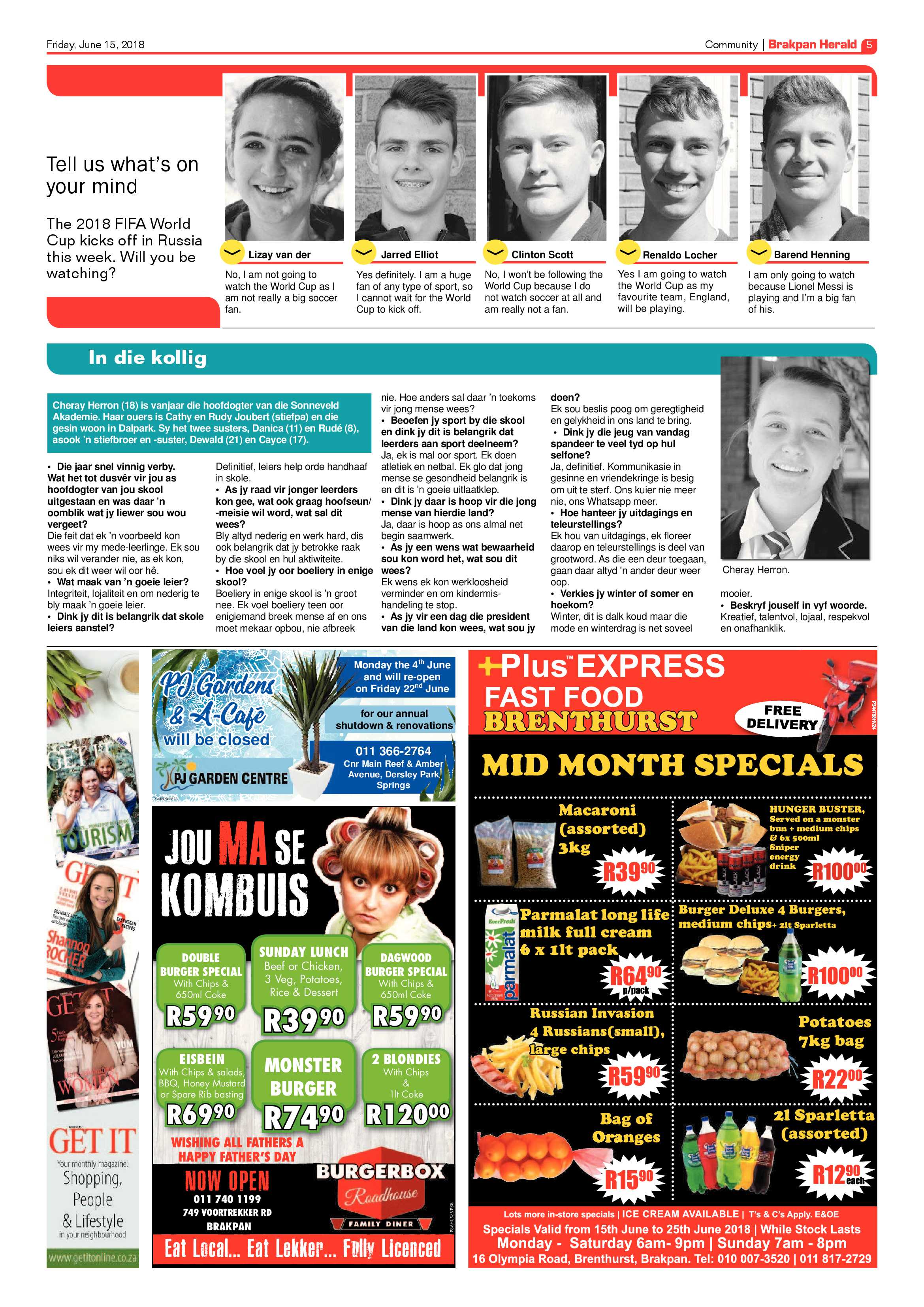 Brakpan Herald 15 June 2018 page 5