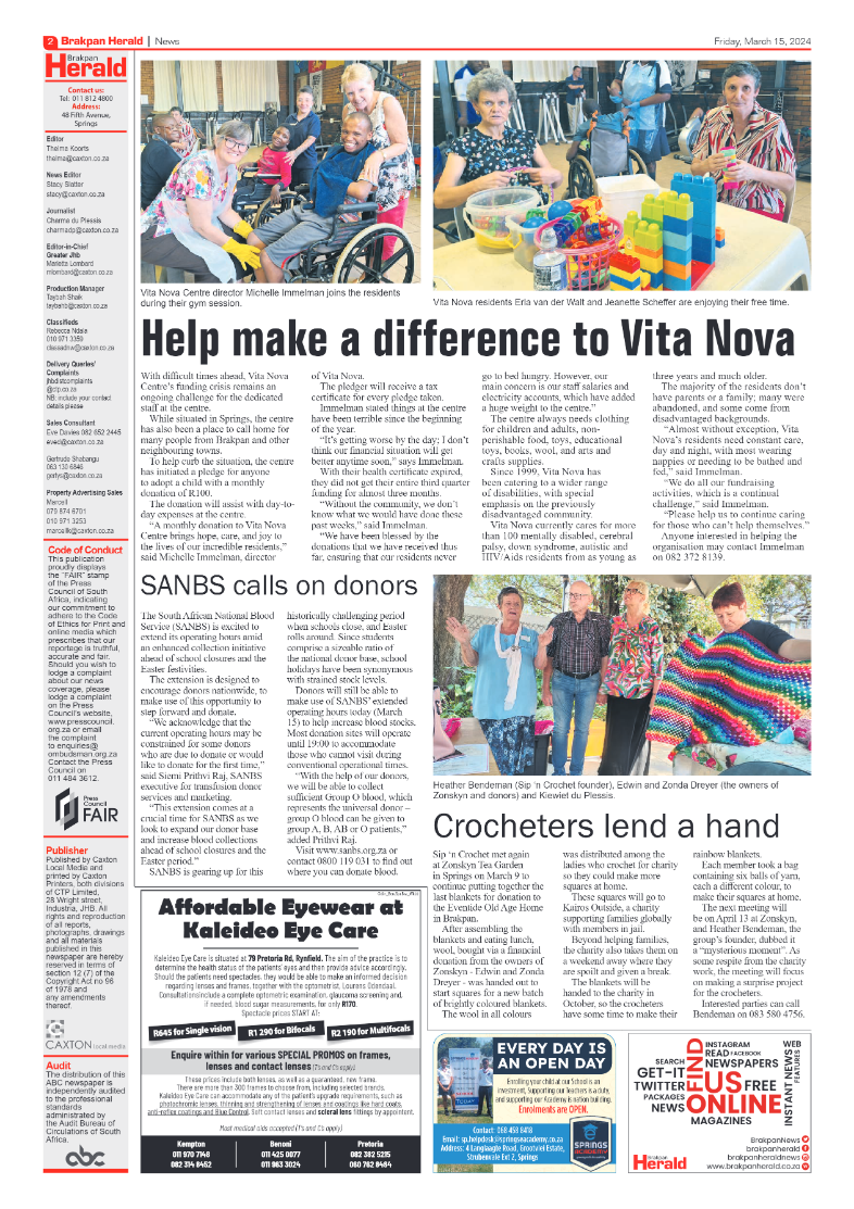 Brakpan Herald 15 March 2024 page 2