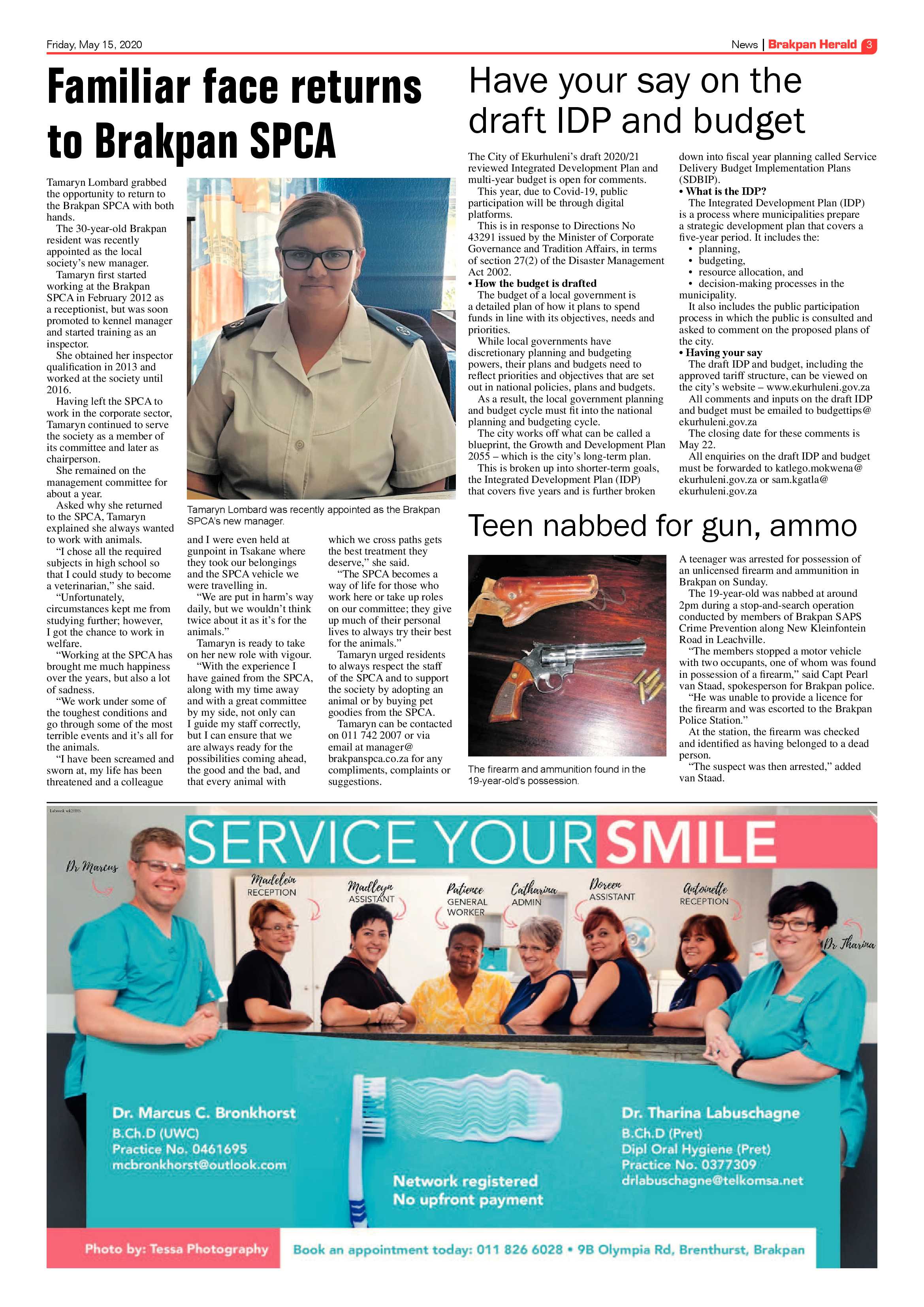 Brakpan Herald 15 May 2020 page 3