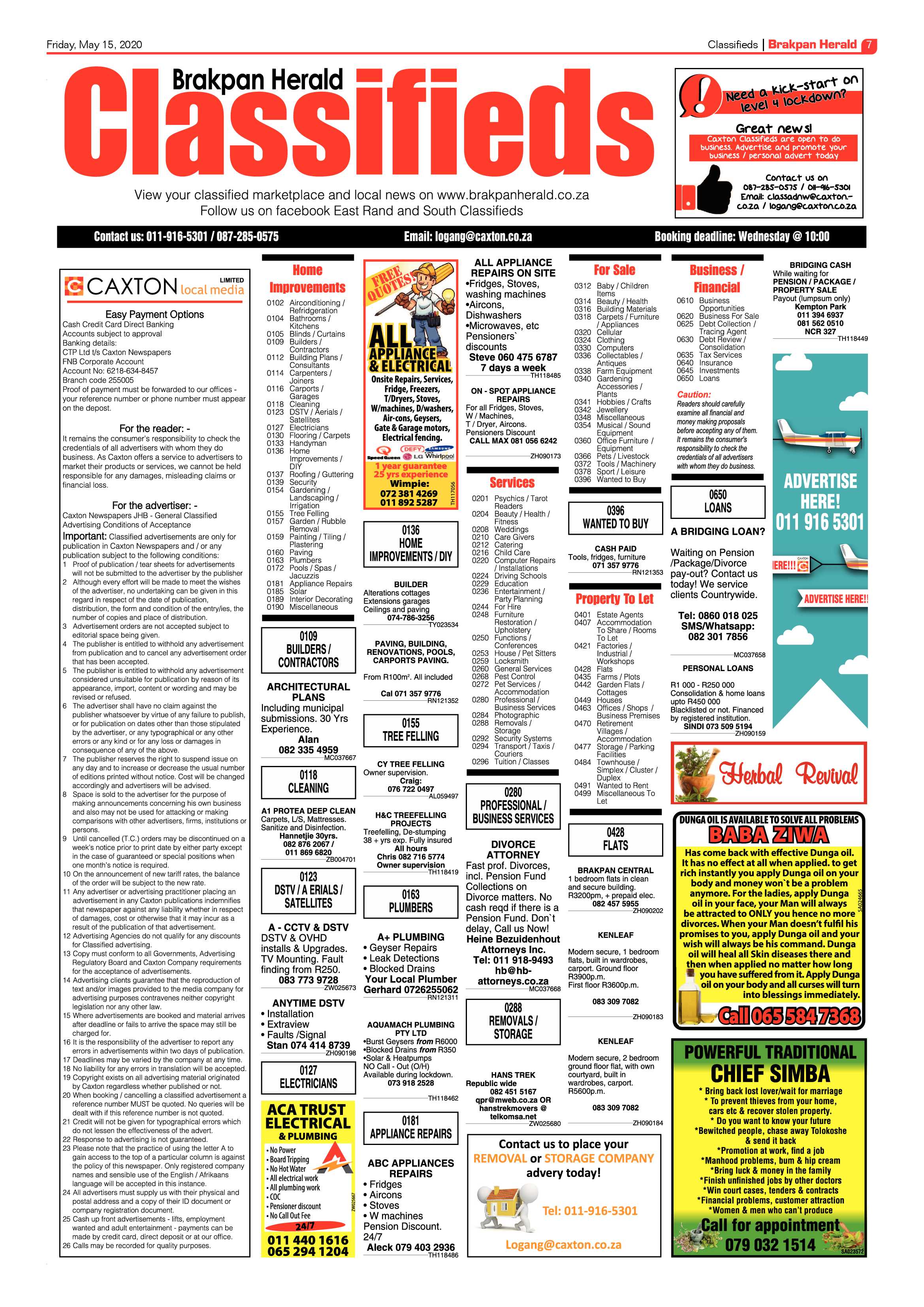 Brakpan Herald 15 May 2020 page 7
