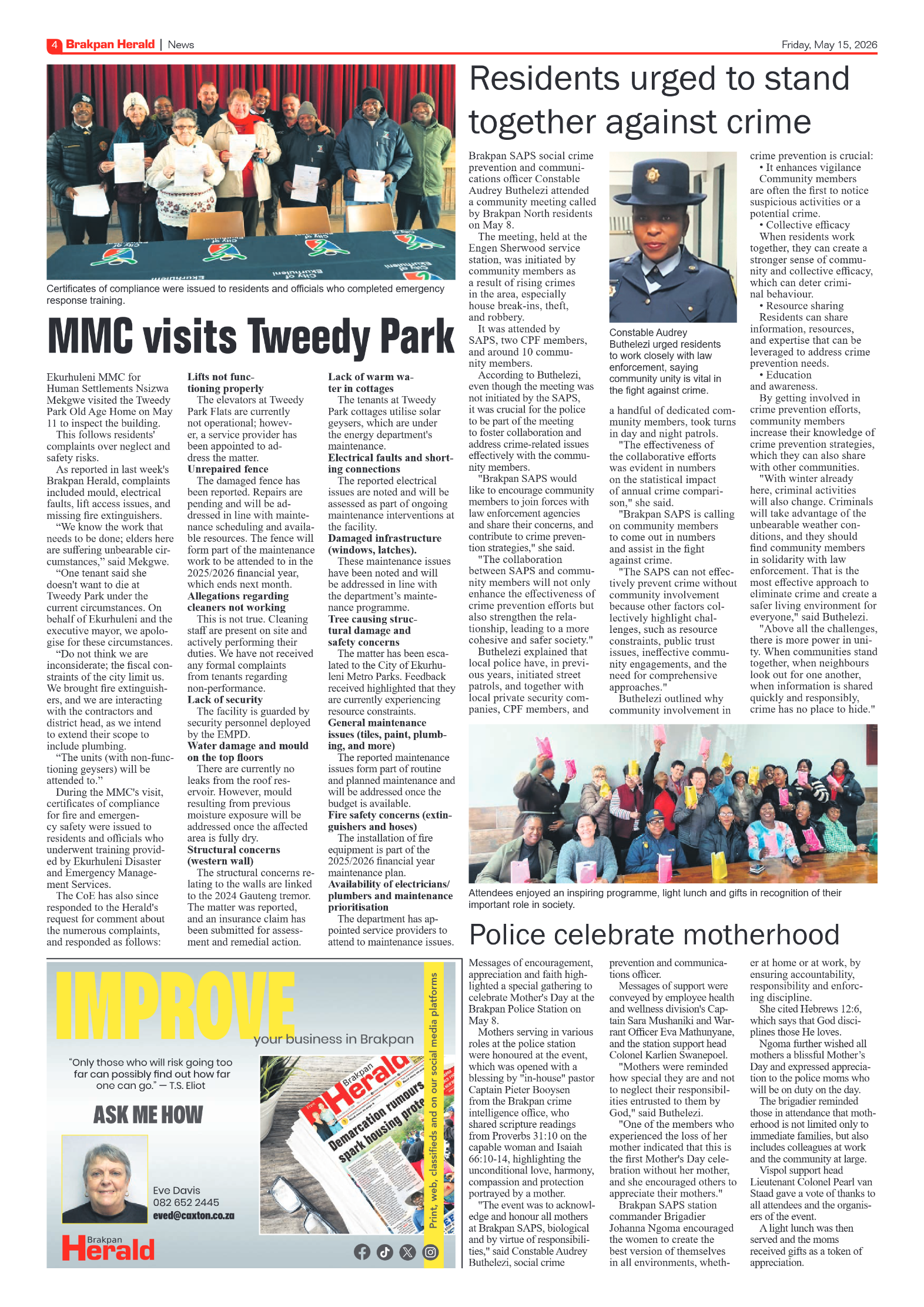 Brakpan Herald 15 May 2026 page 6