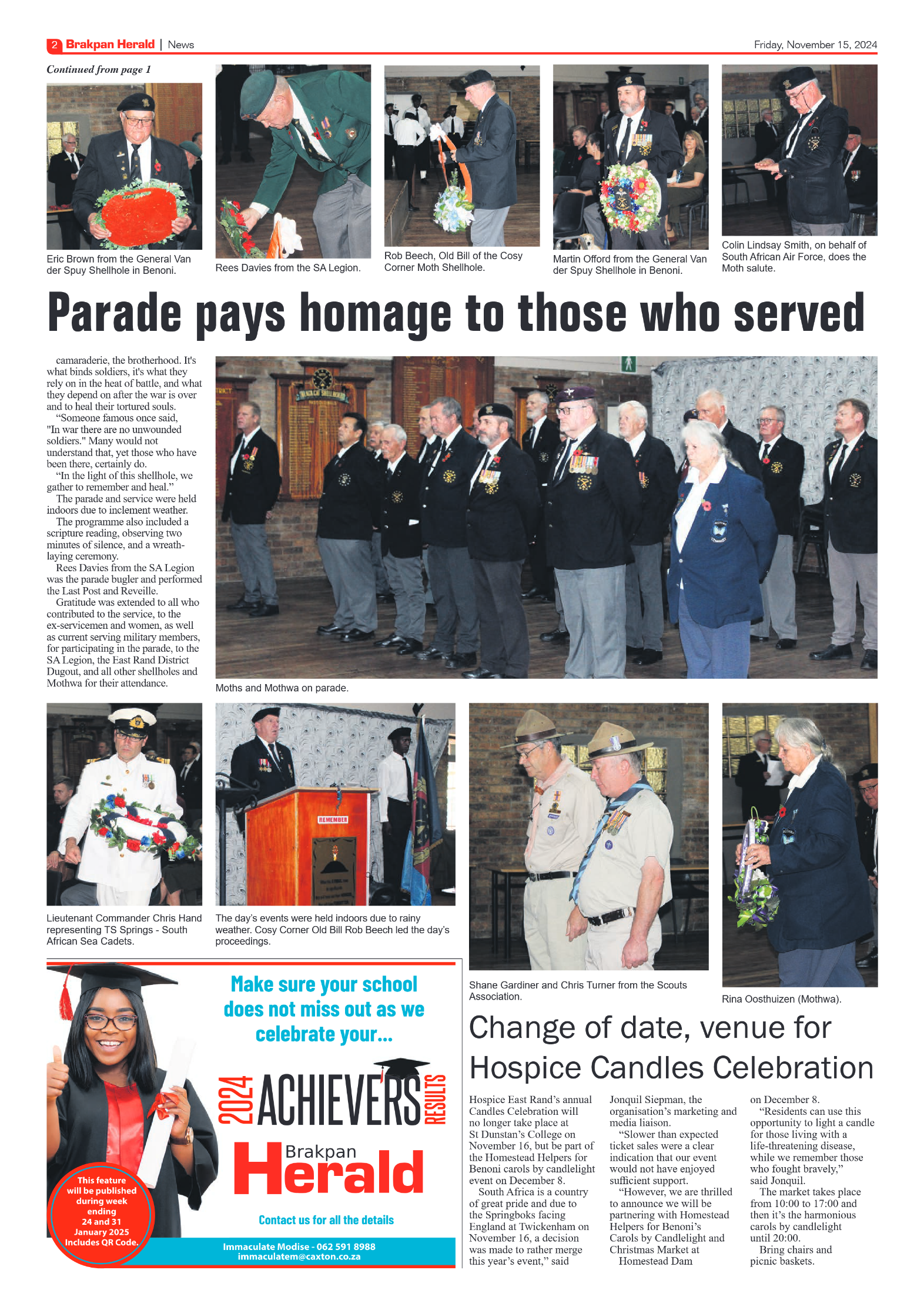 Brakpan Herald 15 November 2024 page 2