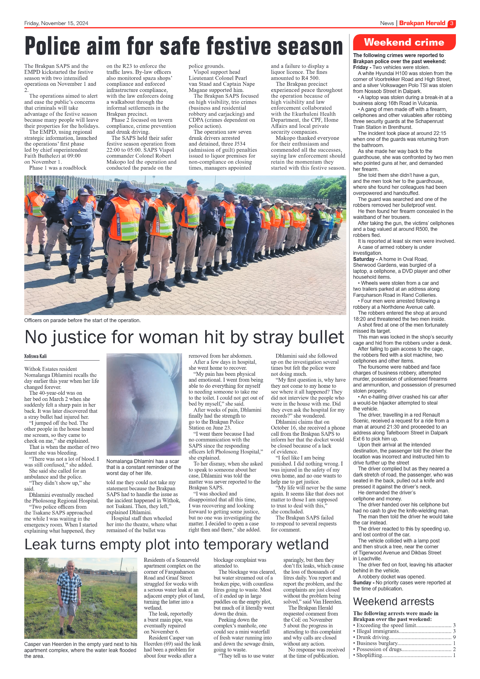 Brakpan Herald 15 November 2024 page 3