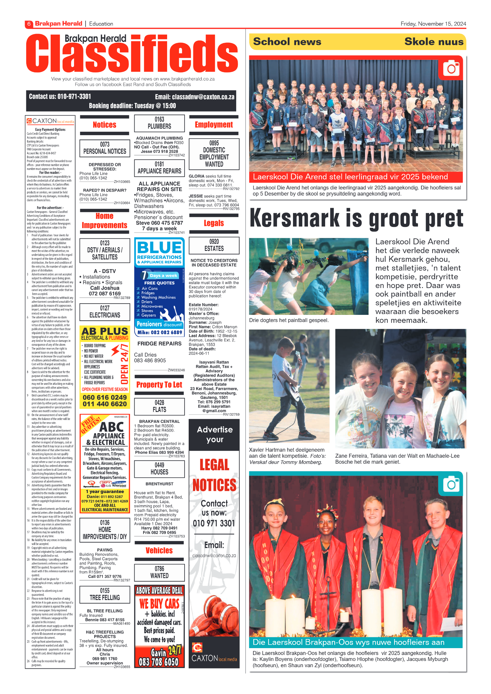 Brakpan Herald 15 November 2024 page 6