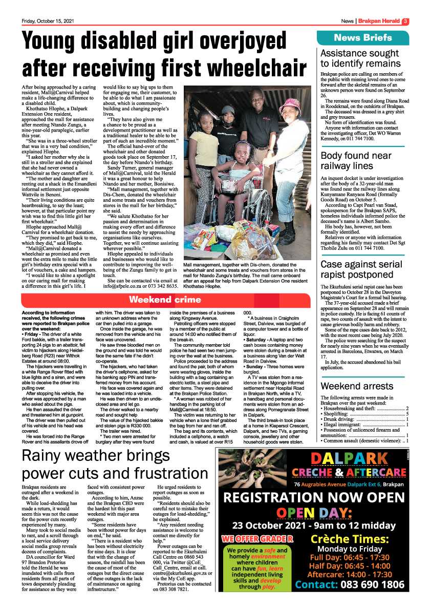 Brakpan Herald 15 October 2021 page 3