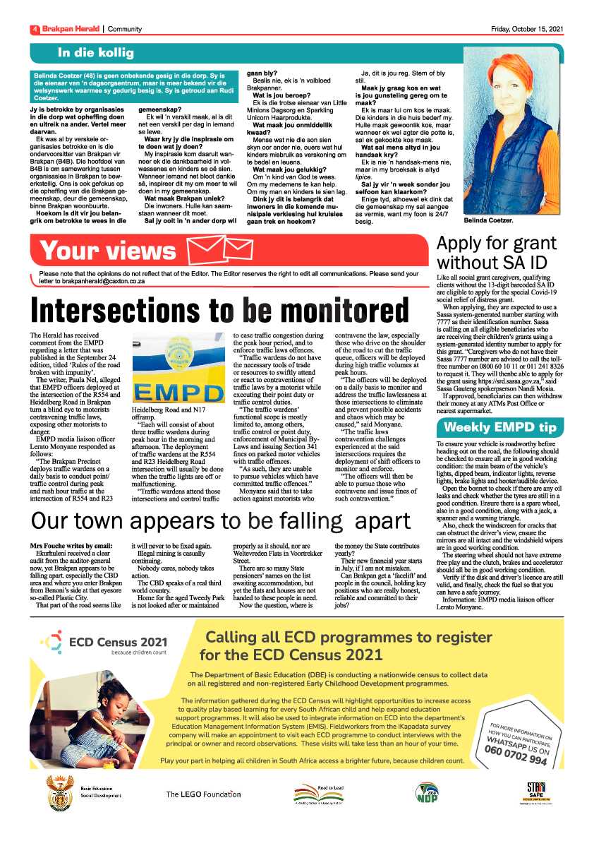 Brakpan Herald 15 October 2021 page 4