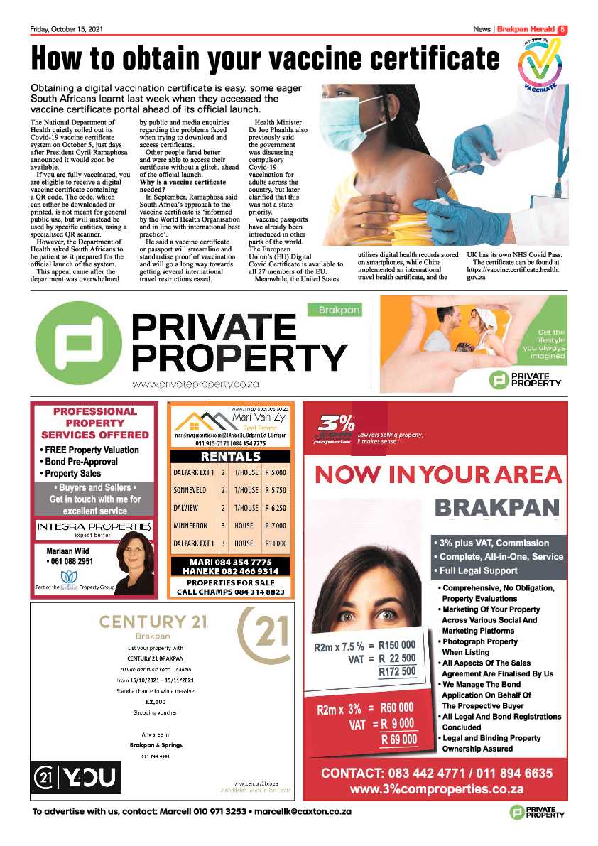 Brakpan Herald 15 October 2021 page 5