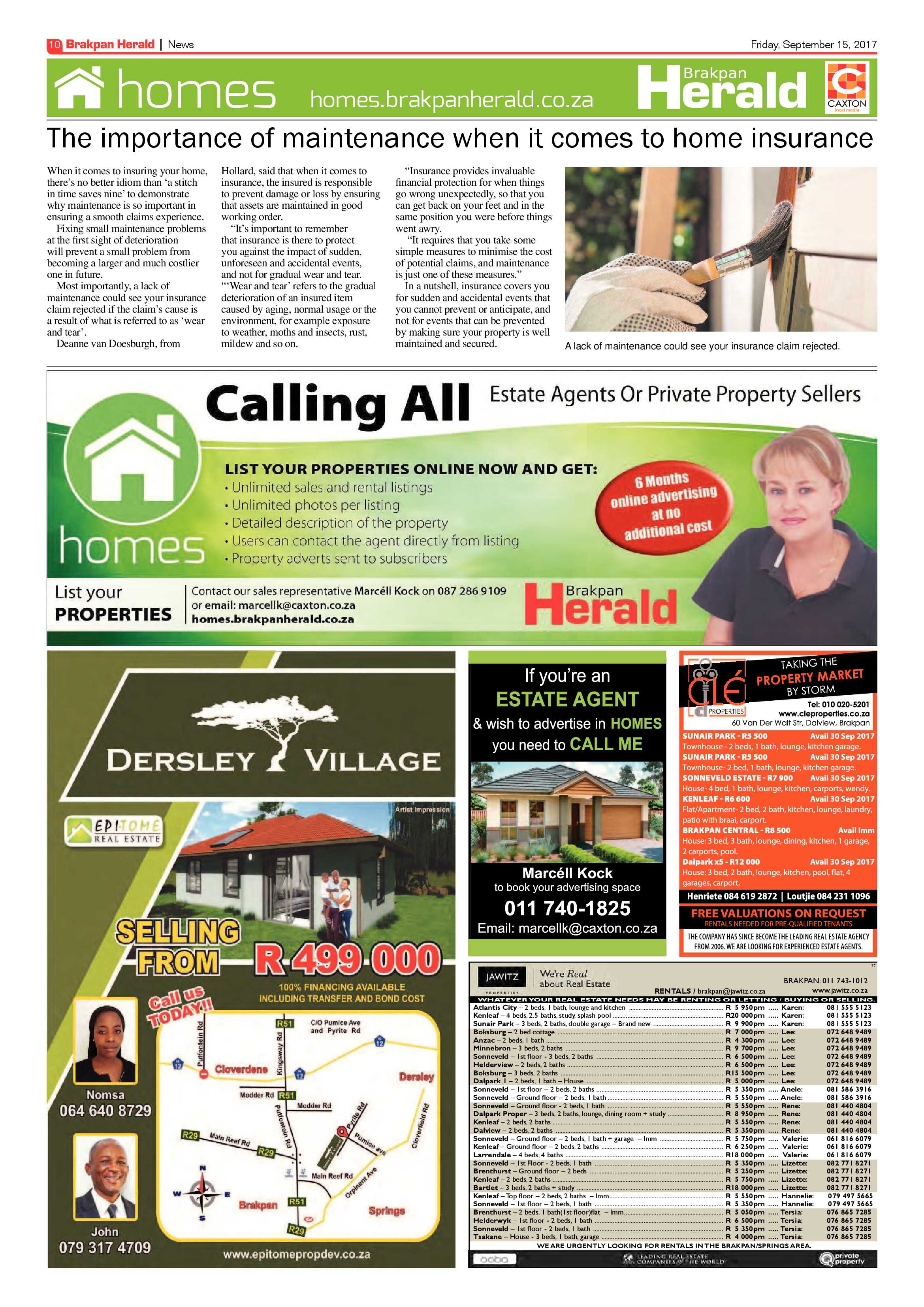 Brakpan Herald 15 September 2017 page 10