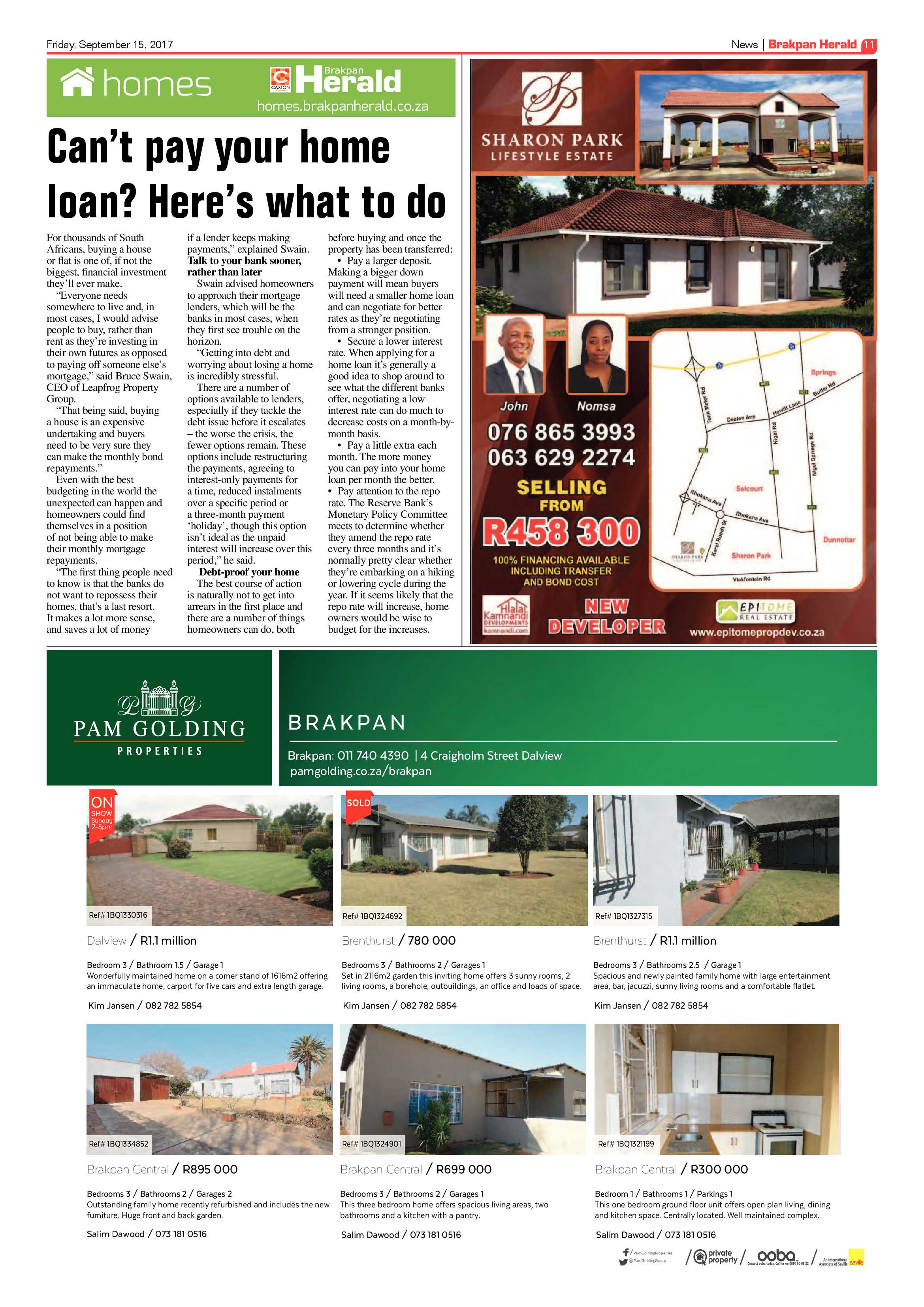 Brakpan Herald 15 September 2017 page 11