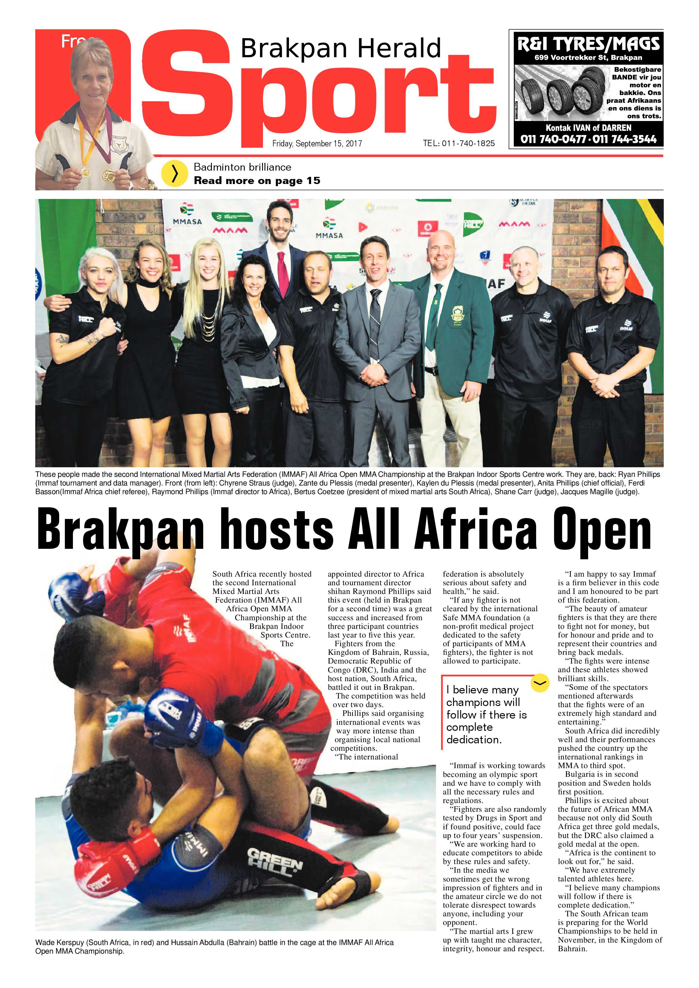 Brakpan Herald 15 September 2017 page 16
