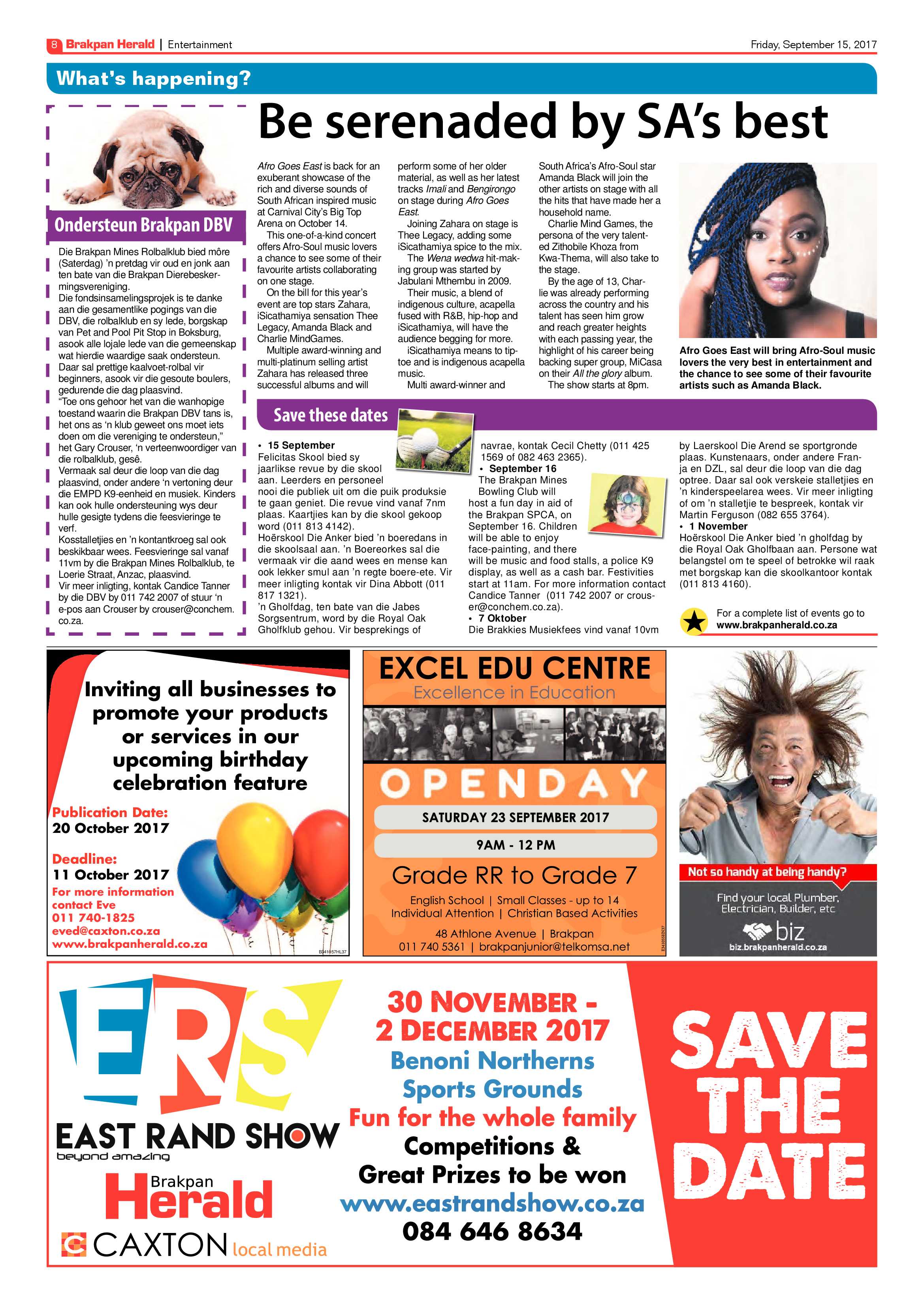 Brakpan Herald 15 September 2017 page 8