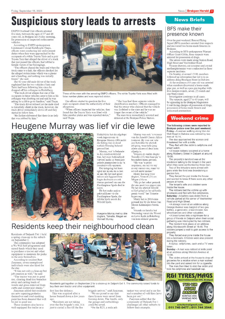 Brakpan Herald 15 September 2023 page 3
