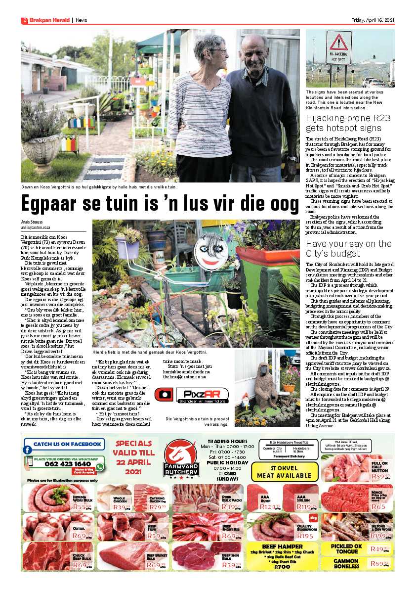 Brakpan Herald 16 April 2021 page 2