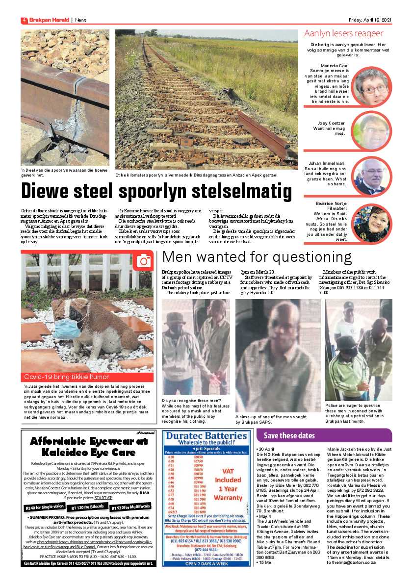 Brakpan Herald 16 April 2021 page 4