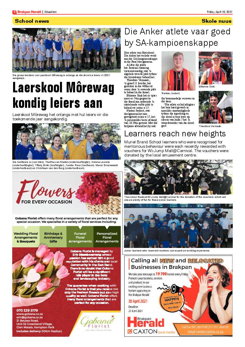 Brakpan Herald 16 April 2021 page 8