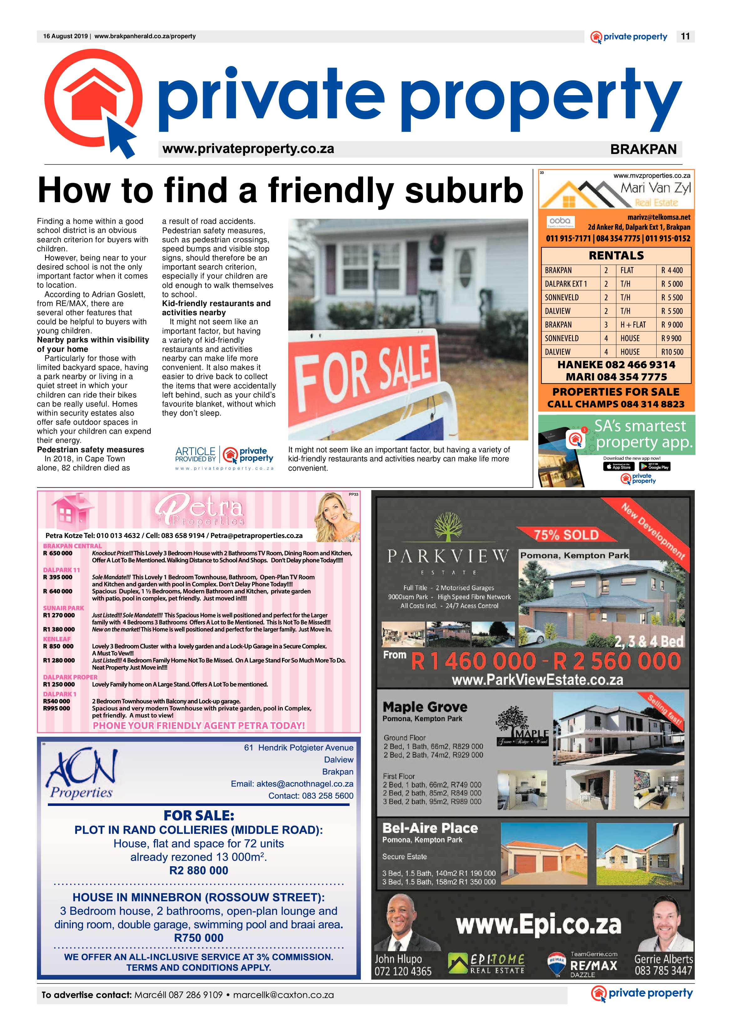 Brakpan Herald 16 August 2019 page 11
