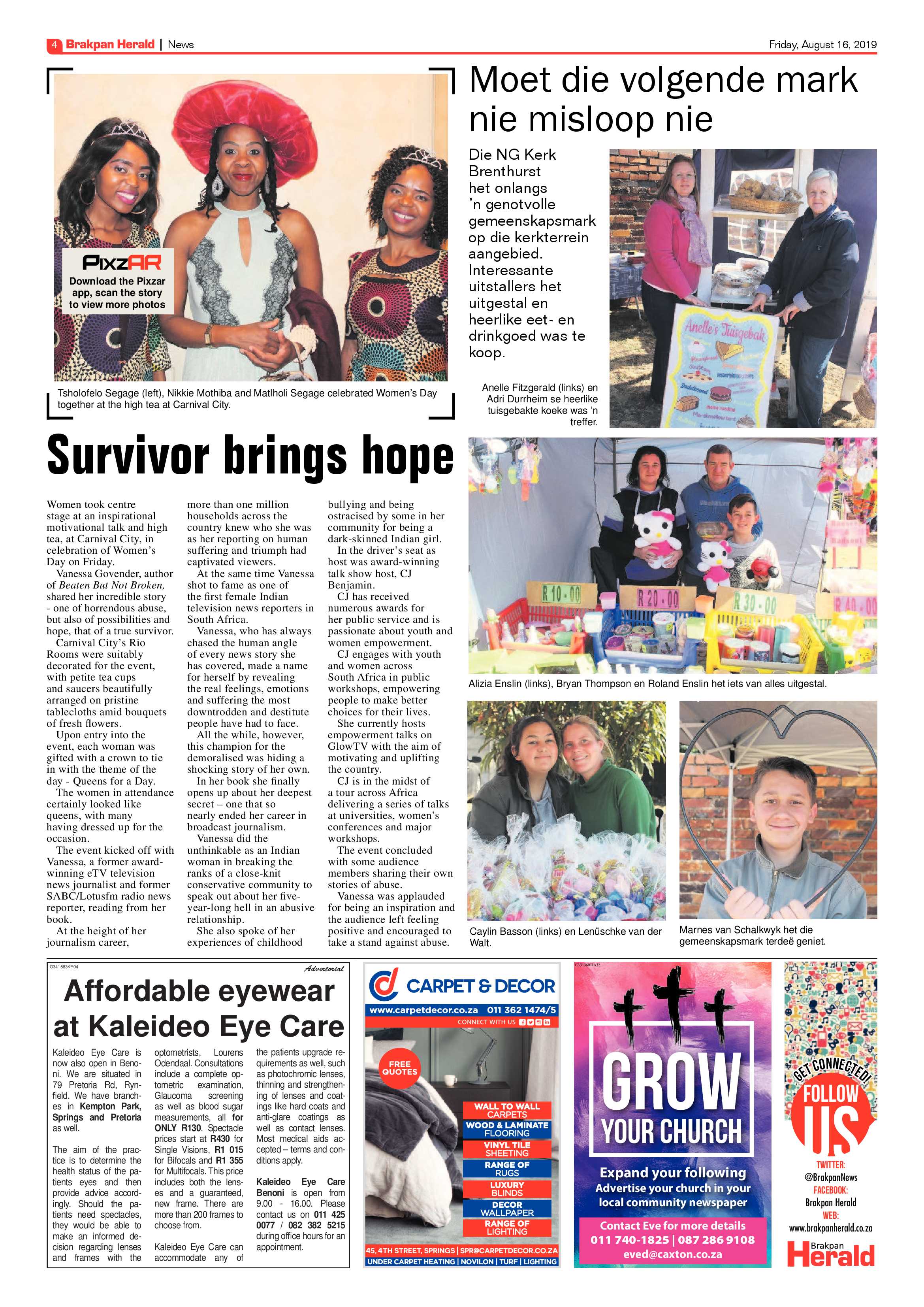 Brakpan Herald 16 August 2019 page 4