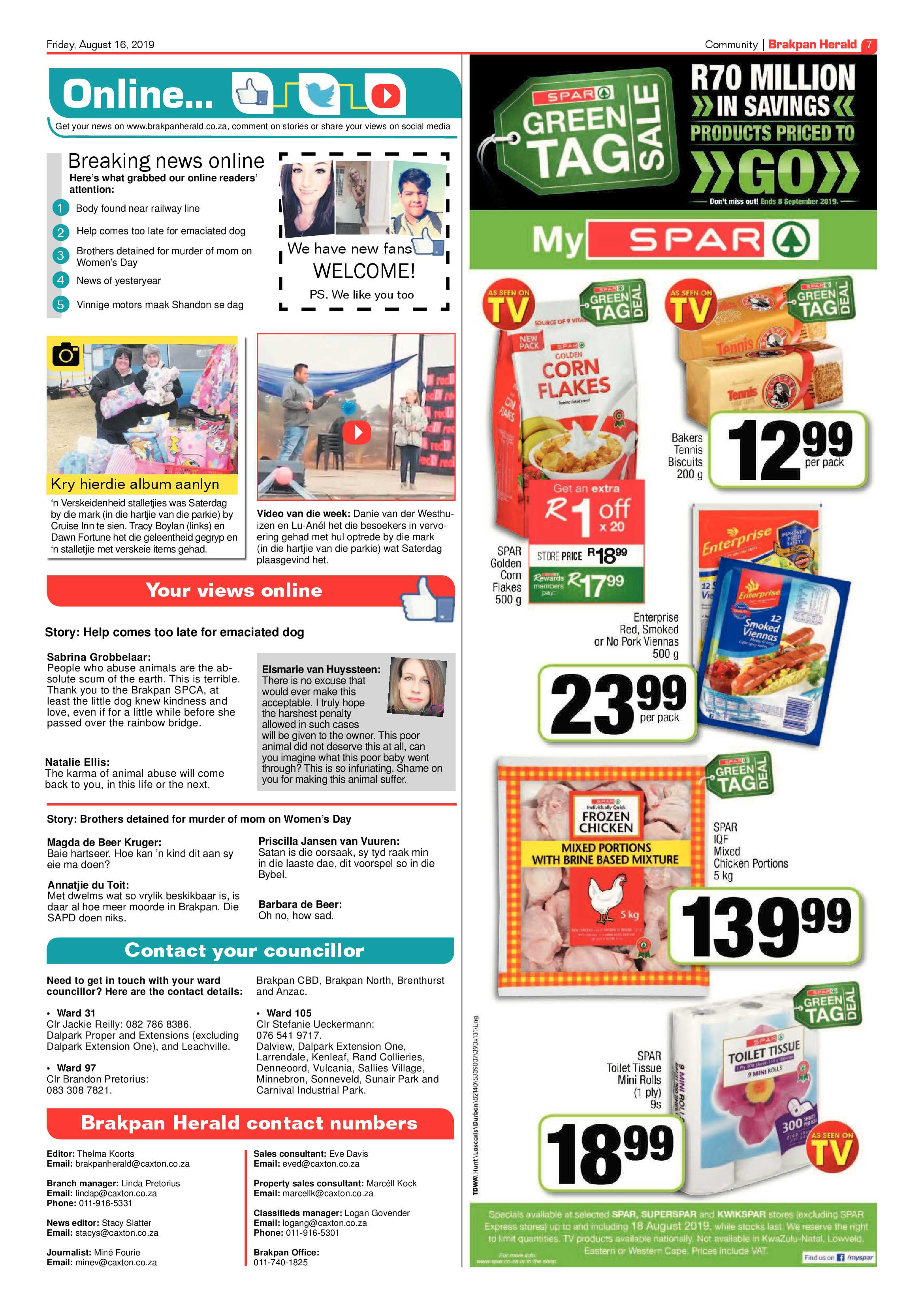 Brakpan Herald 16 August 2019 page 7