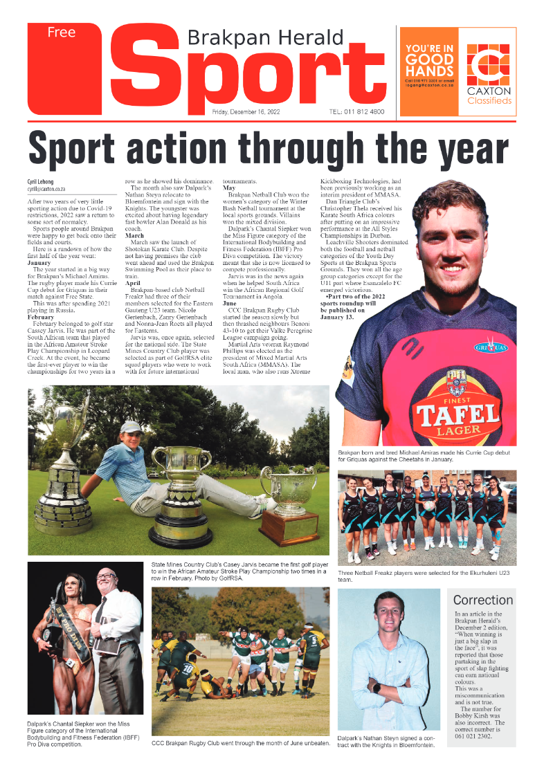 Brakpan Herald 16 Dec 2022 page 12