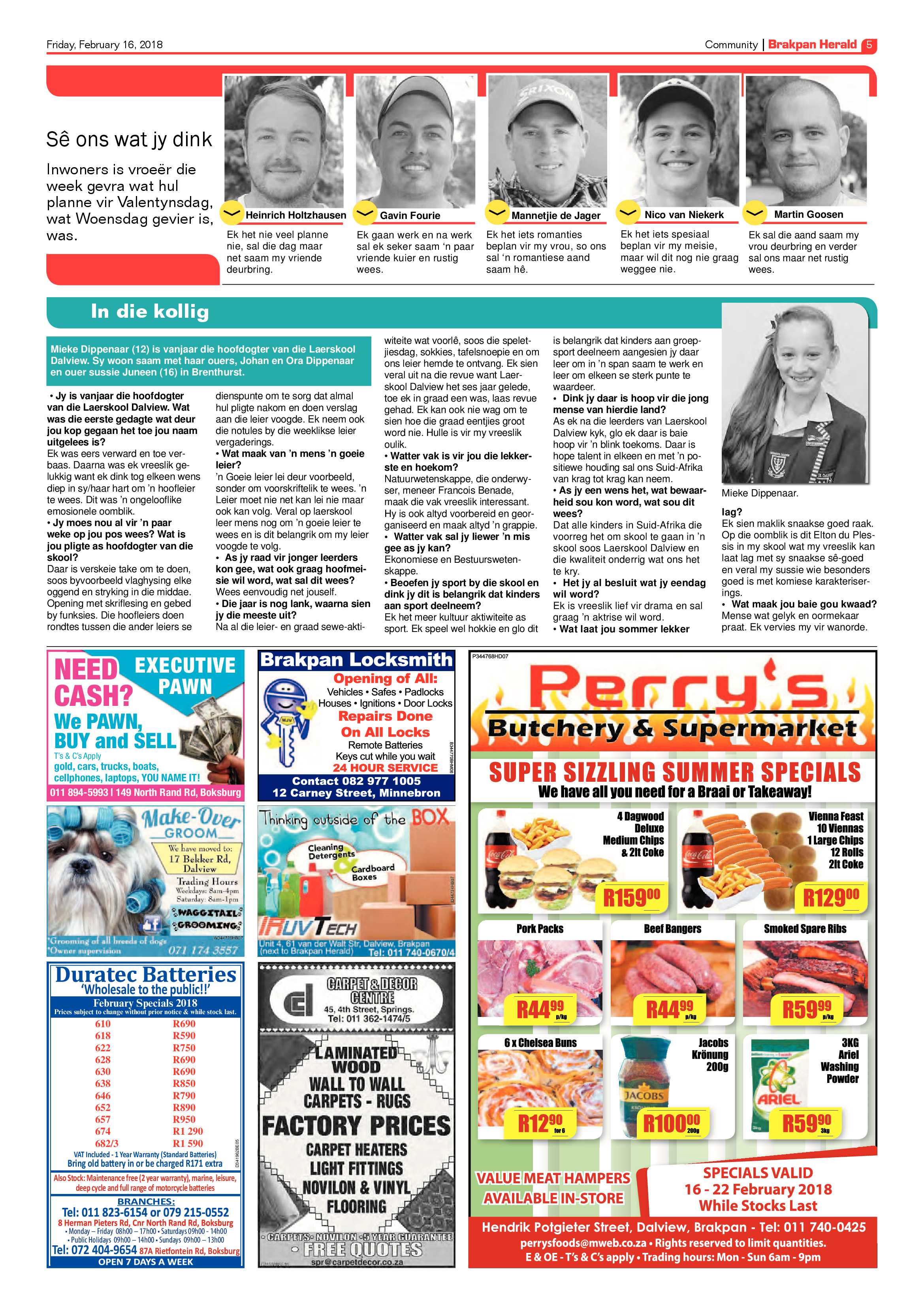 Brakpan Herald 16 February 2018 page 5