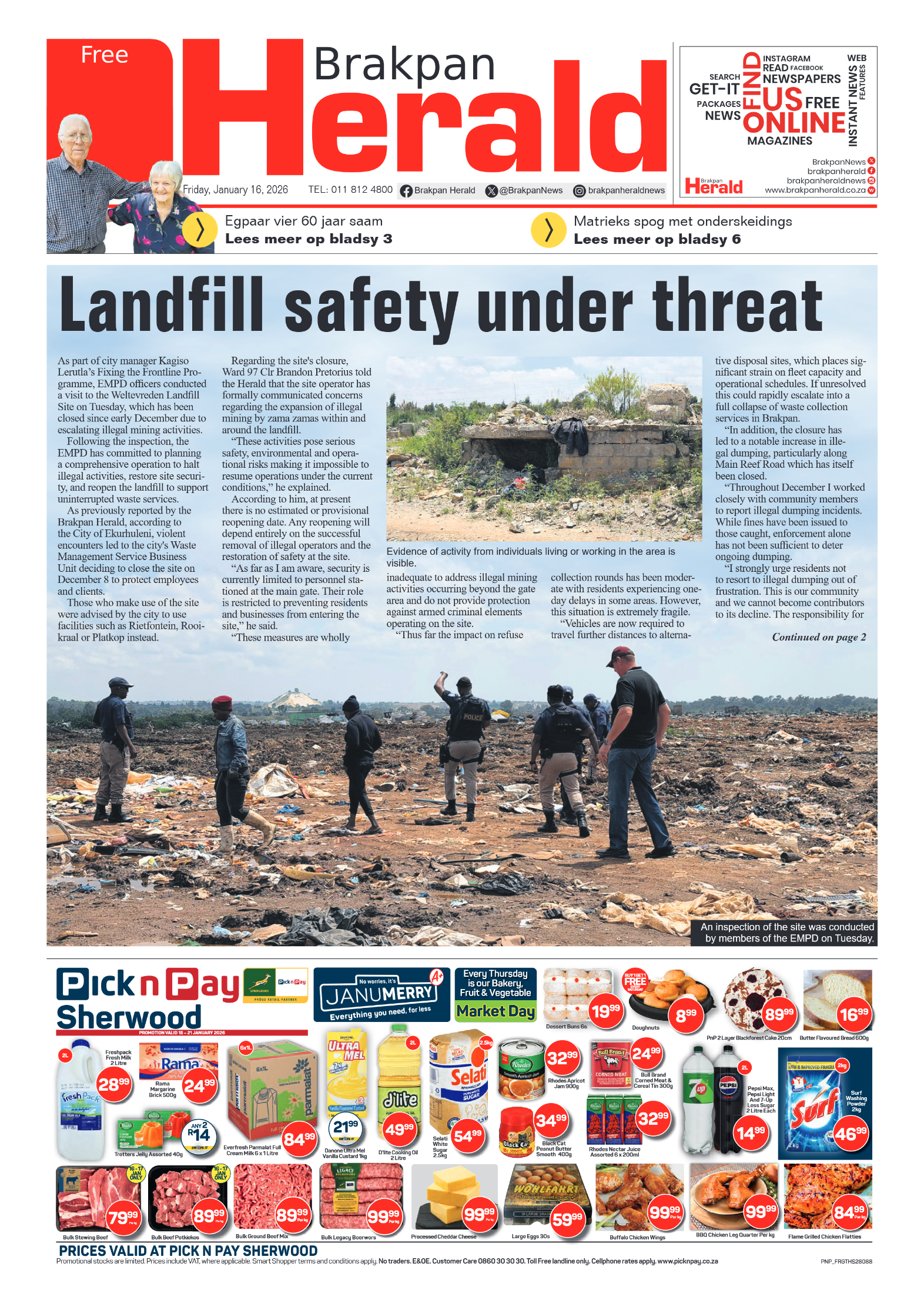 Brakpan Herald 16 January 2026 page 3