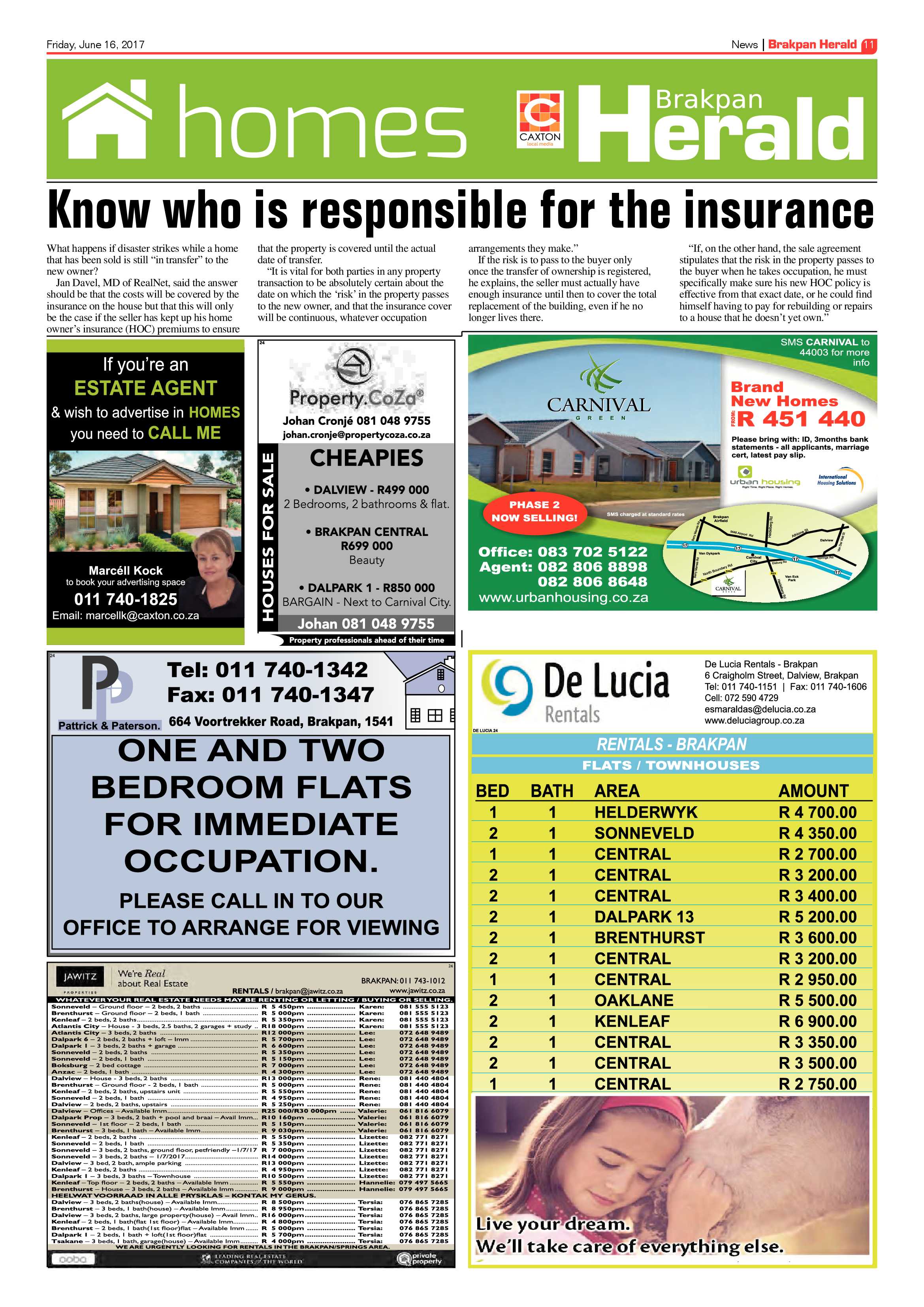 Brakpan Herald 16 June 2017 page 11