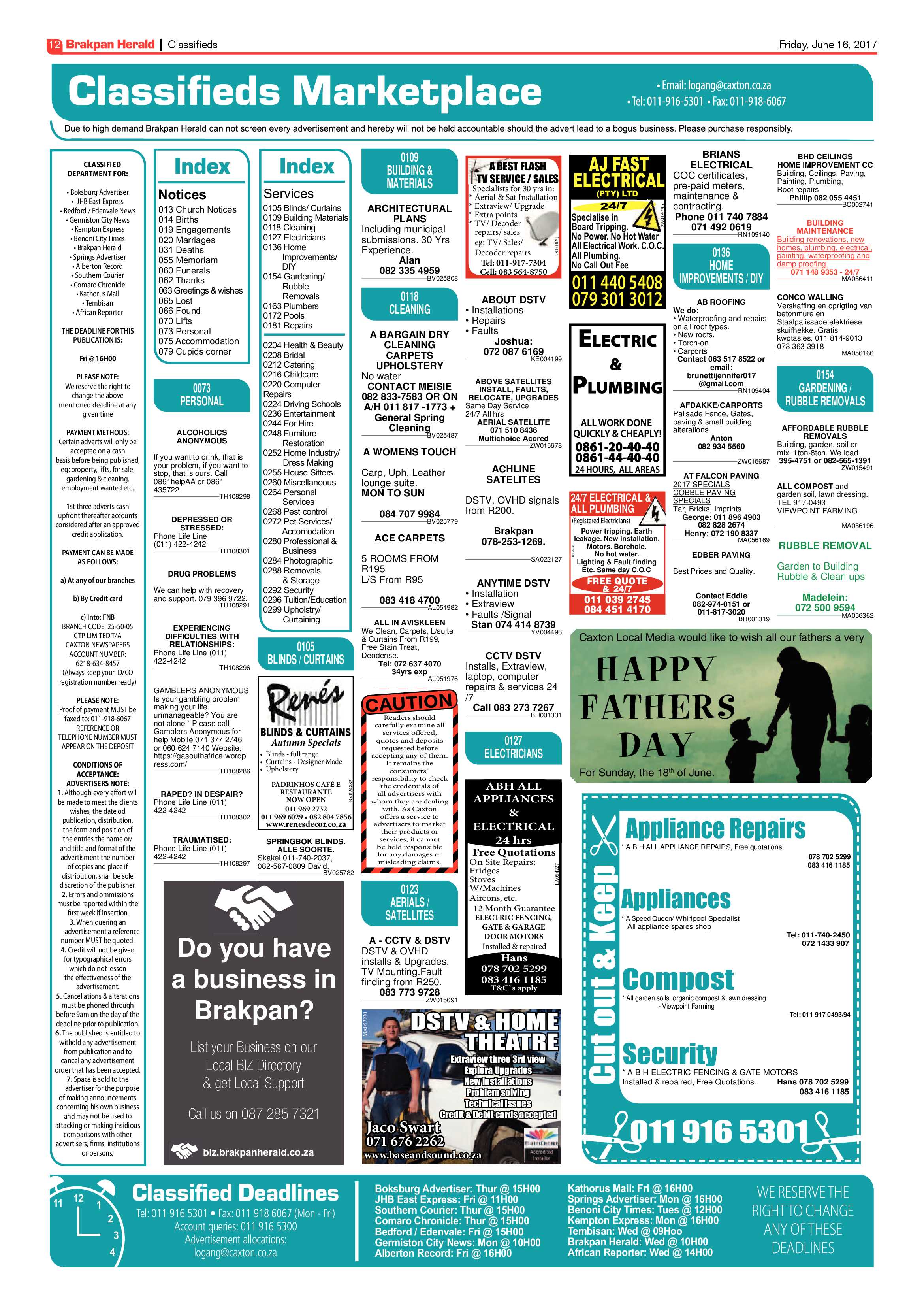 Brakpan Herald 16 June 2017 page 12