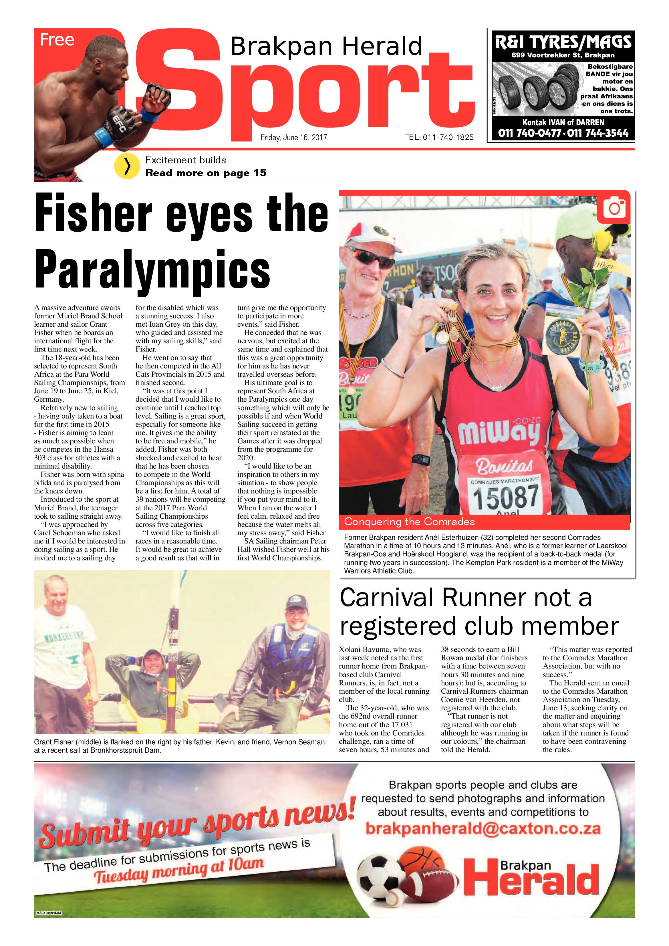 Brakpan Herald 16 June 2017 page 16