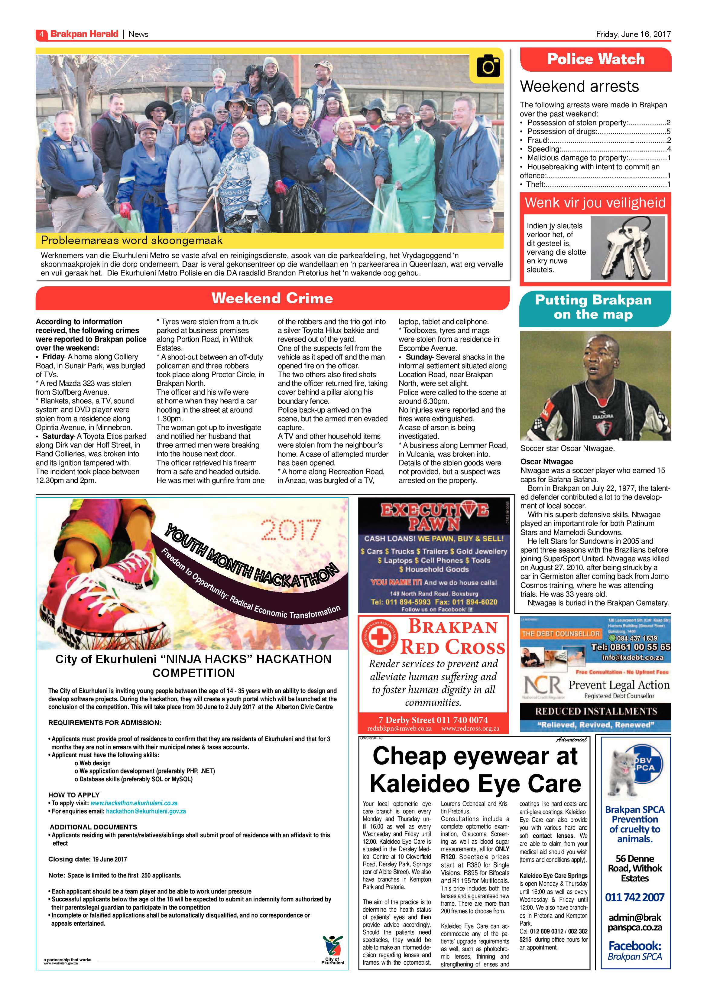 Brakpan Herald 16 June 2017 page 4