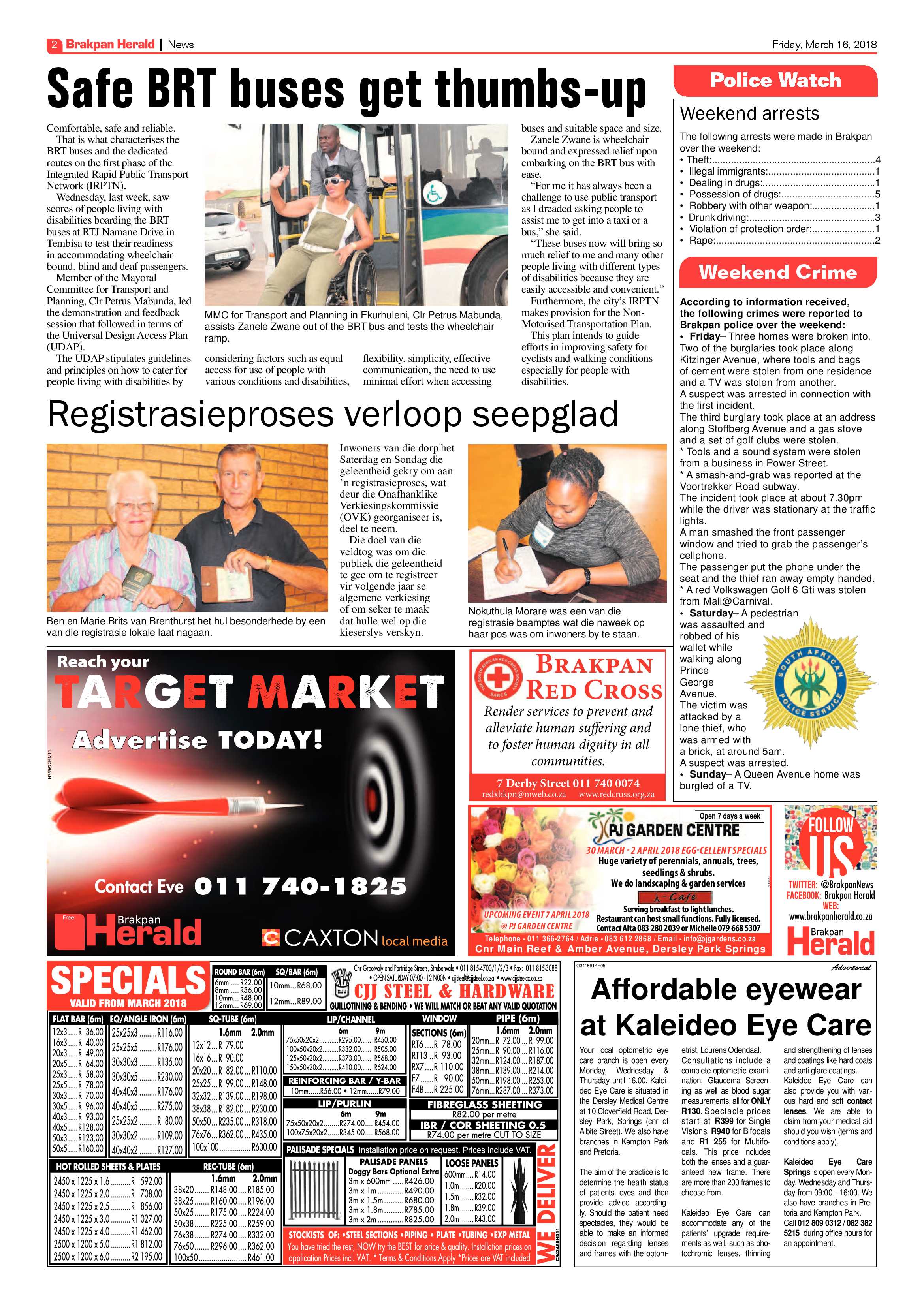 Brakpan Herald 16 March 2018 page 2