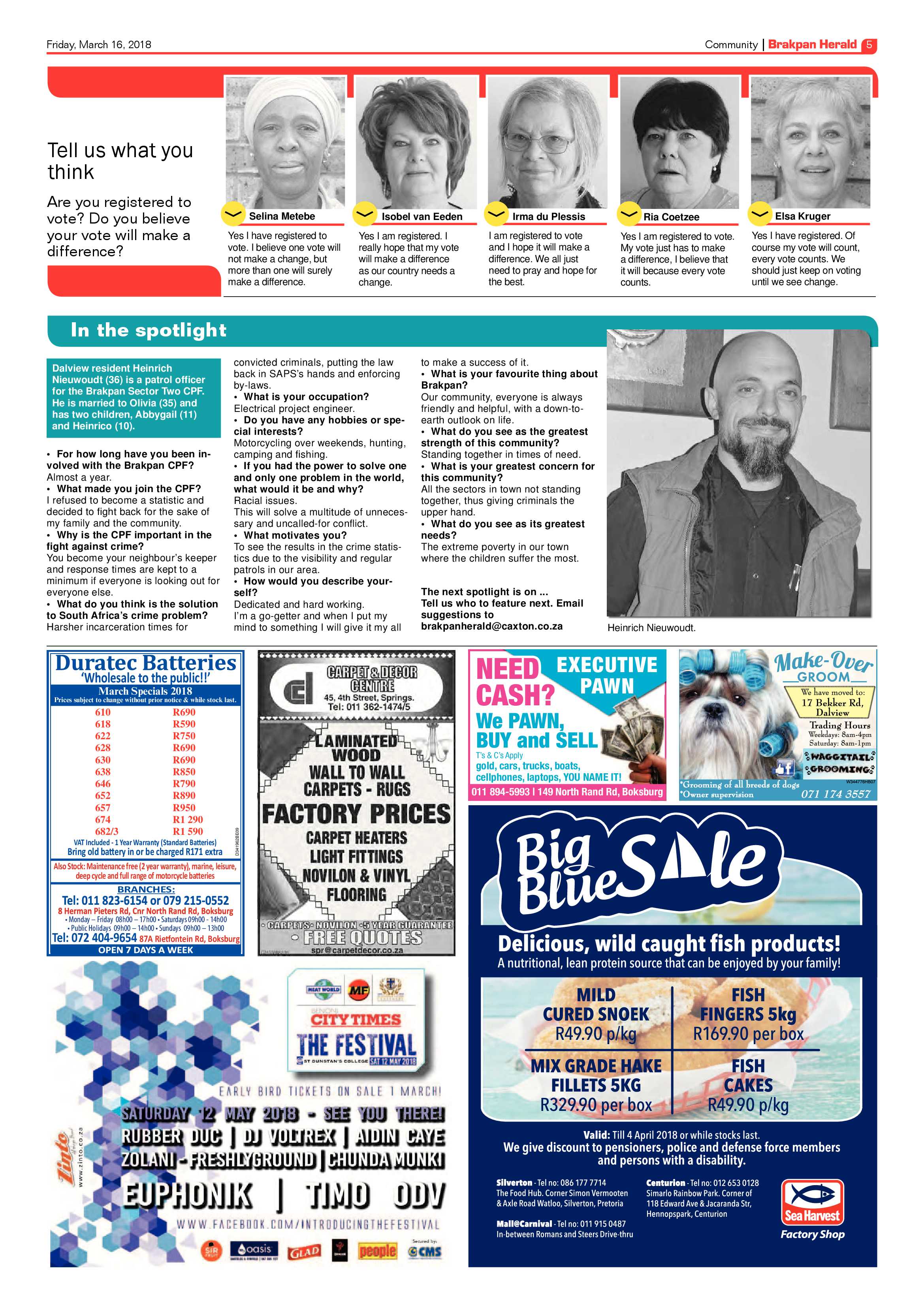 Brakpan Herald 16 March 2018 page 5