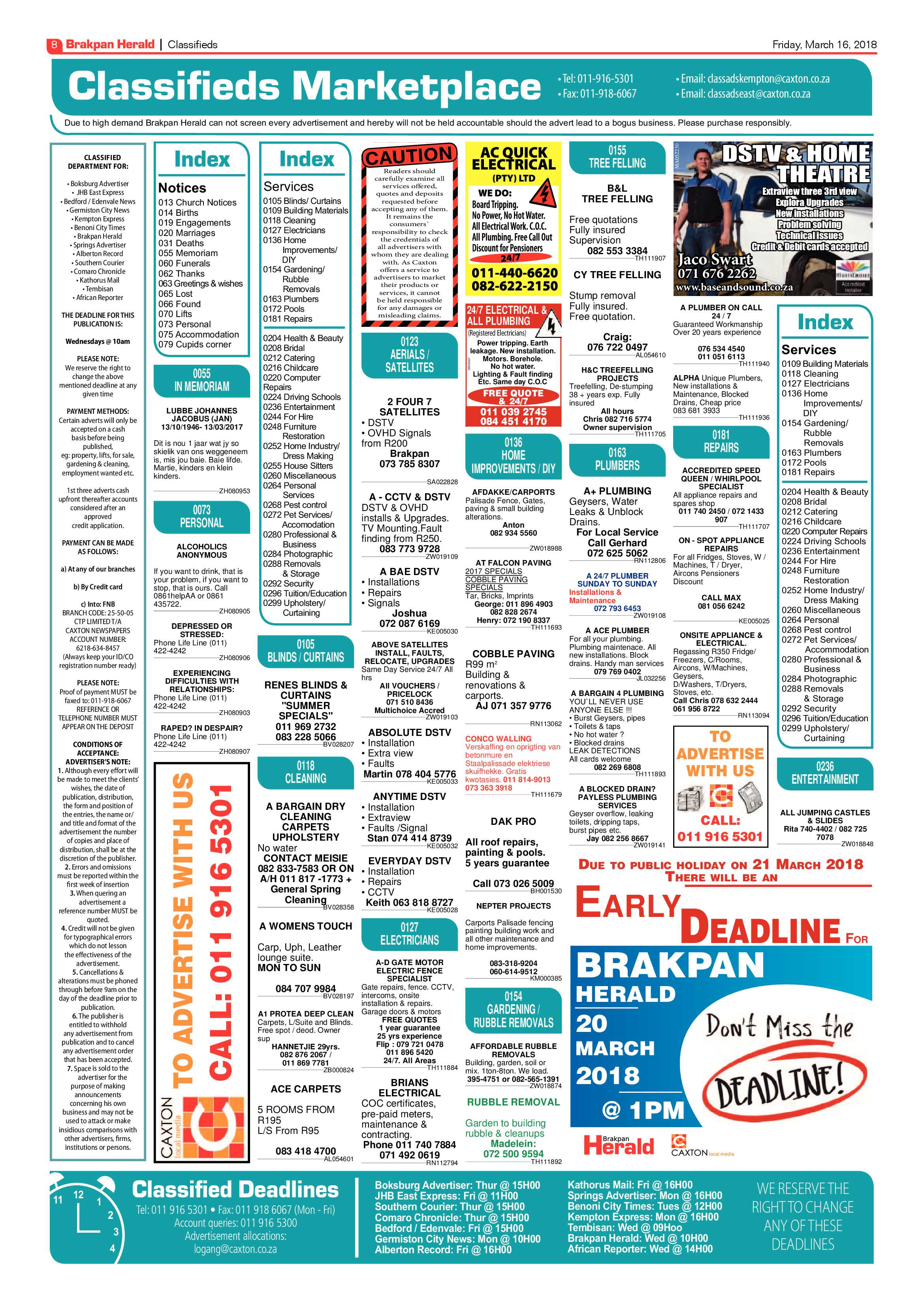 Brakpan Herald 16 March 2018 page 8