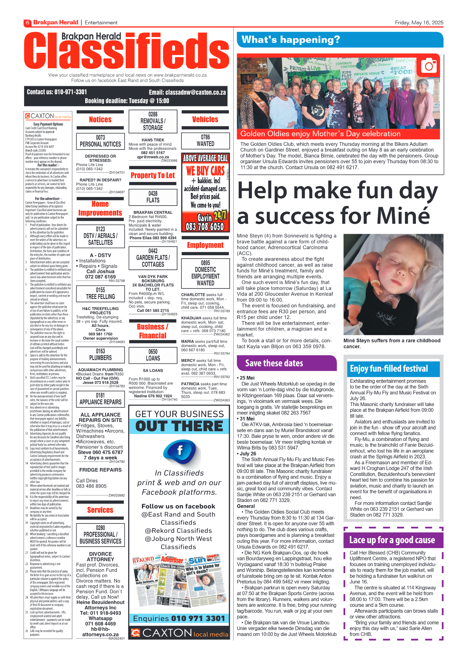 Brakpan Herald 16 May 2025 page 8