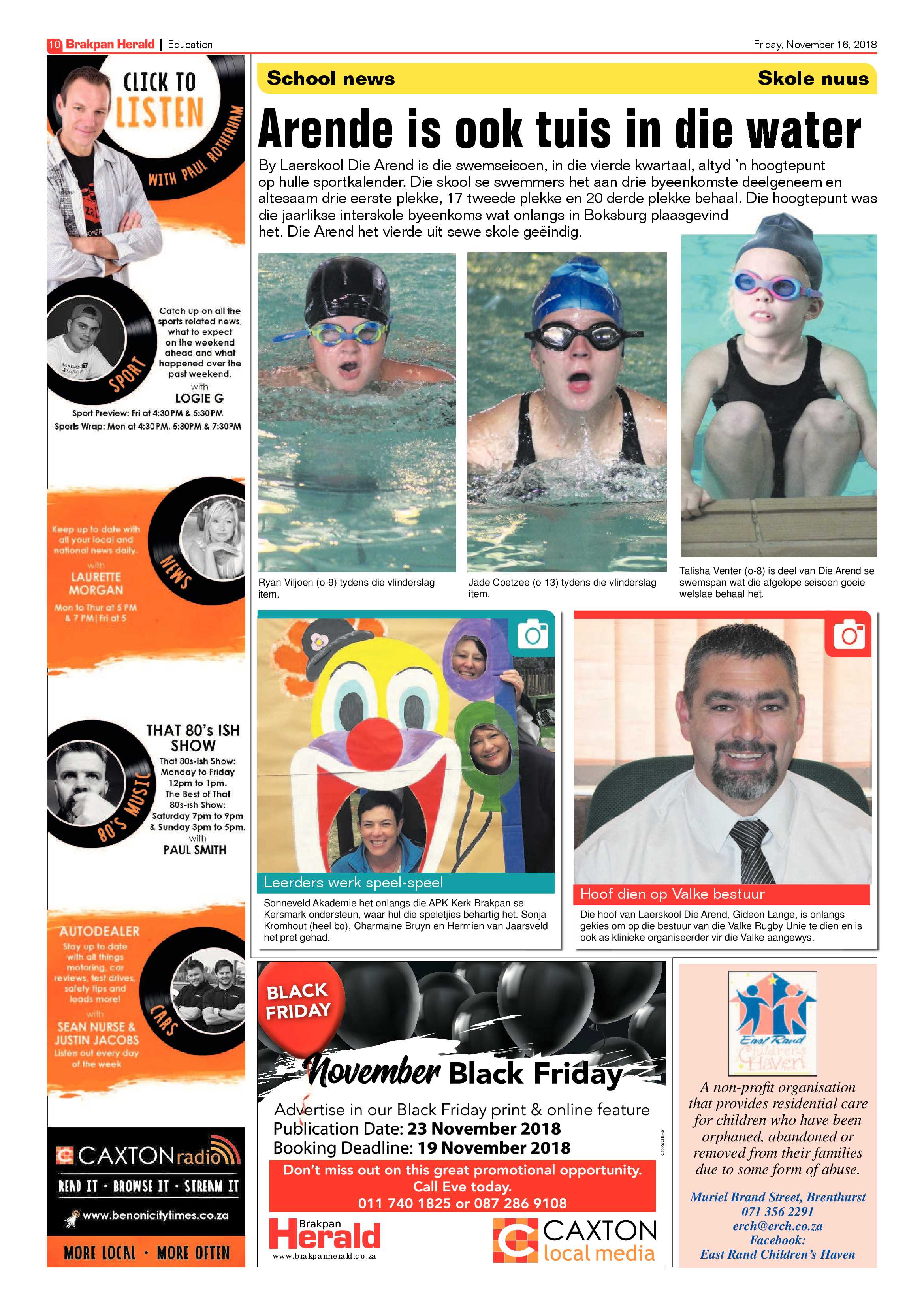 Brakpan Herald 16 November 2018 page 10