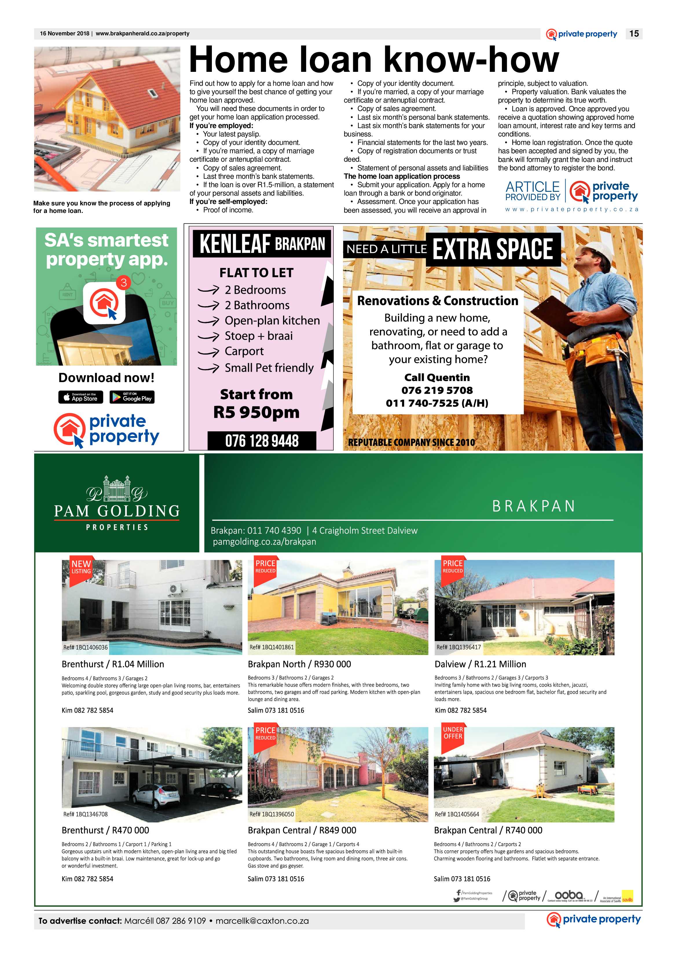 Brakpan Herald 16 November 2018 page 15