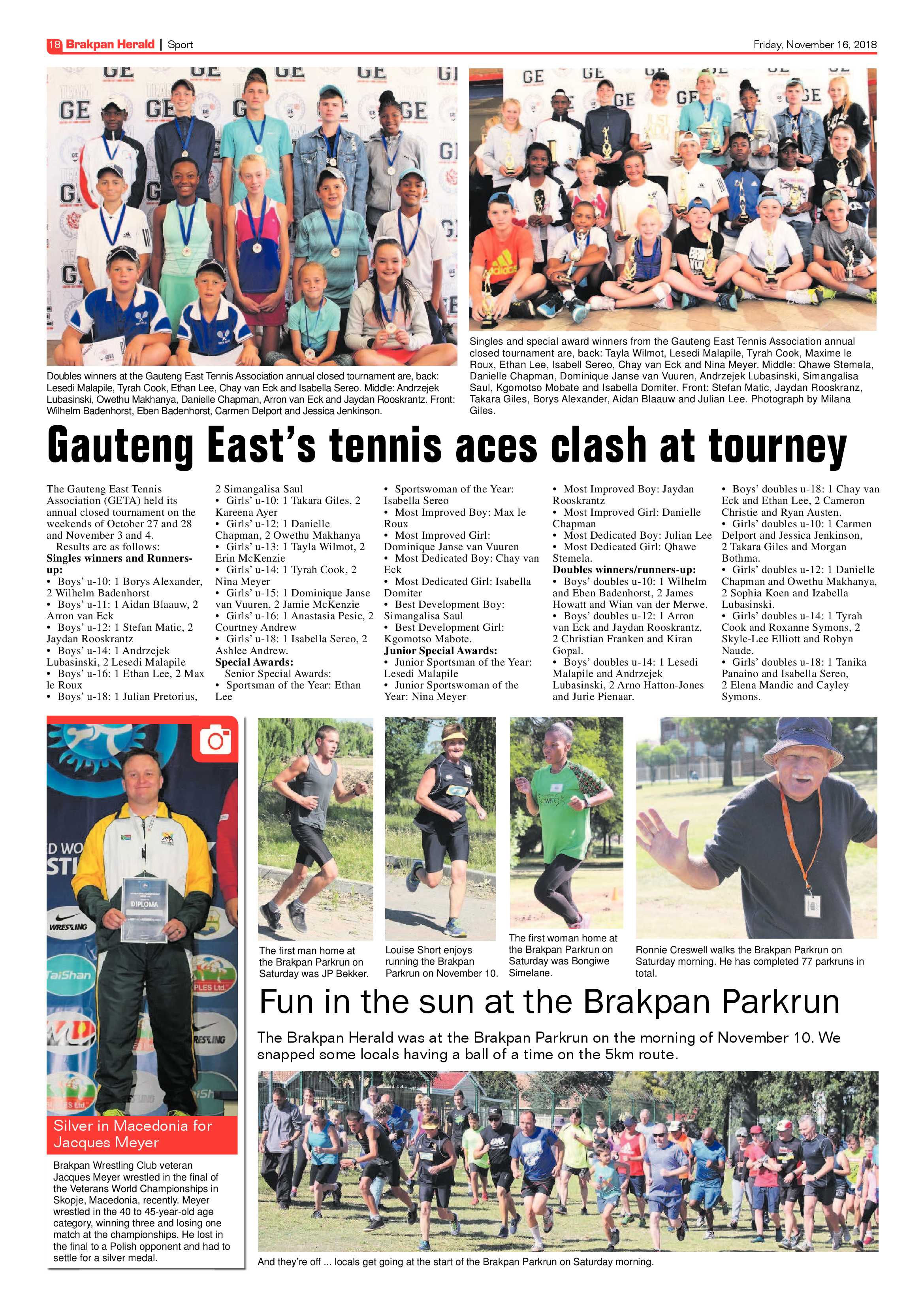 Brakpan Herald 16 November 2018 page 18