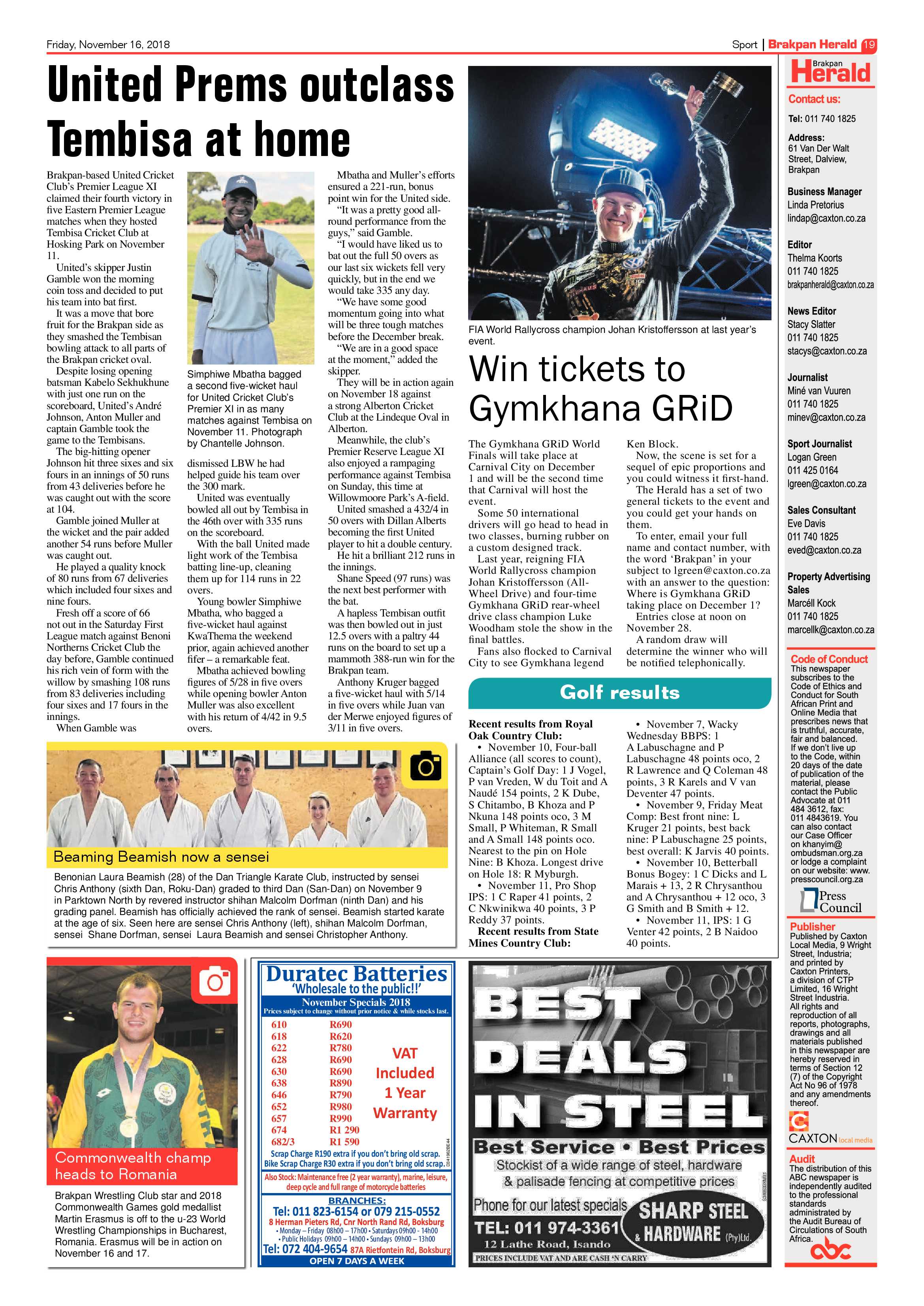 Brakpan Herald 16 November 2018 page 19