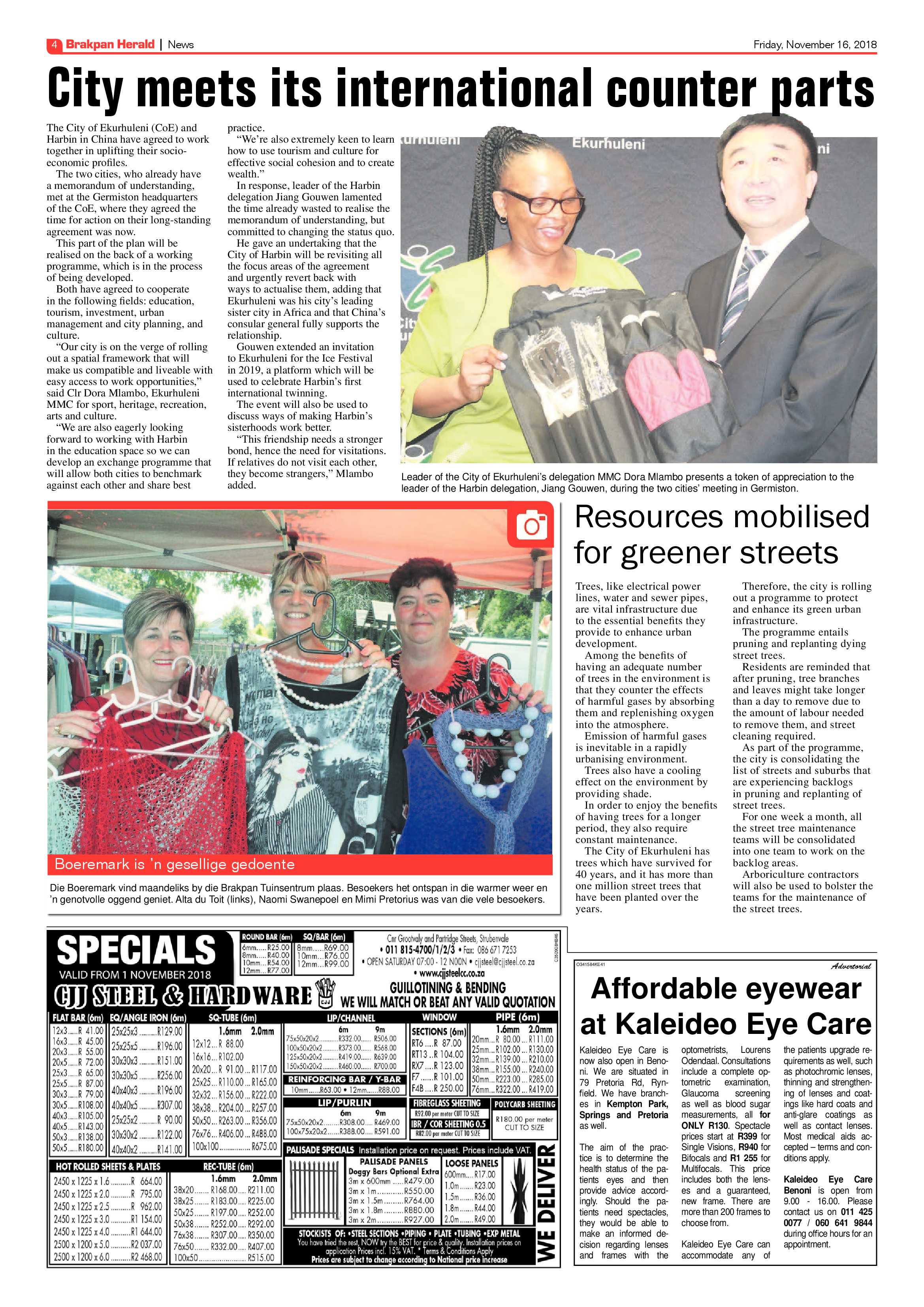 Brakpan Herald 16 November 2018 page 4