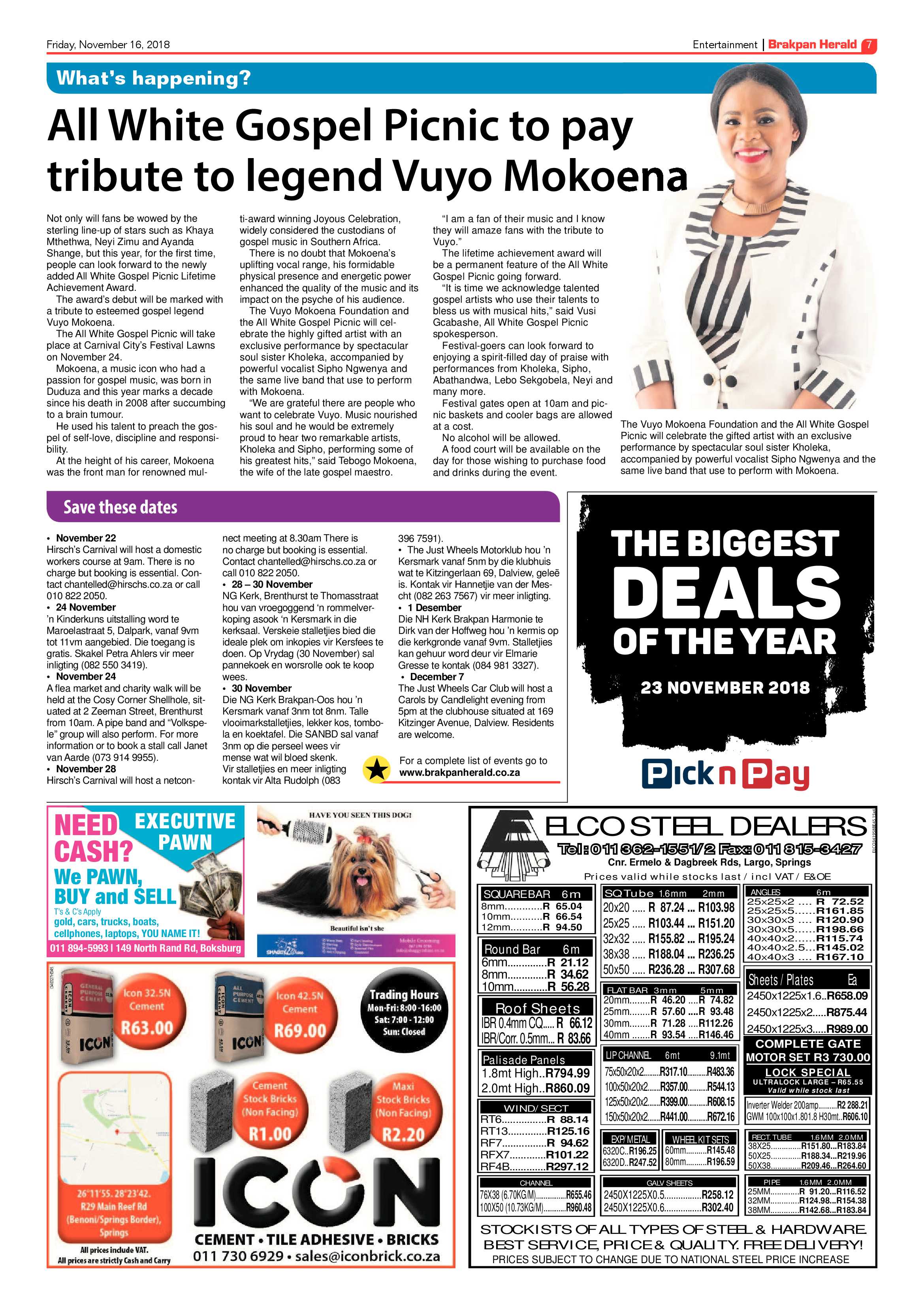 Brakpan Herald 16 November 2018 page 7