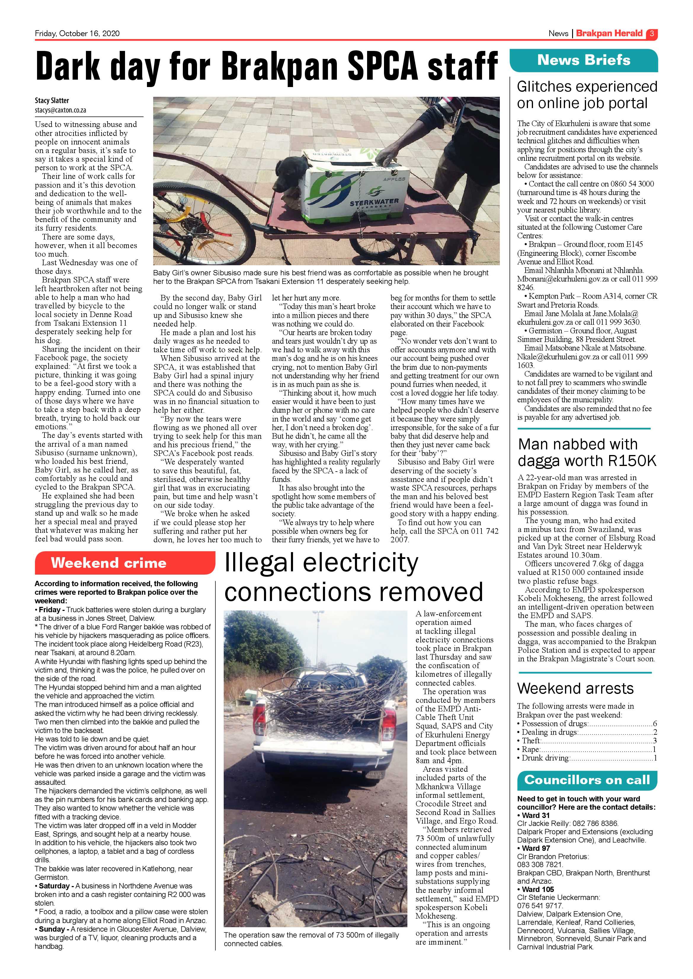Brakpan Herald 16 October 2020 page 3