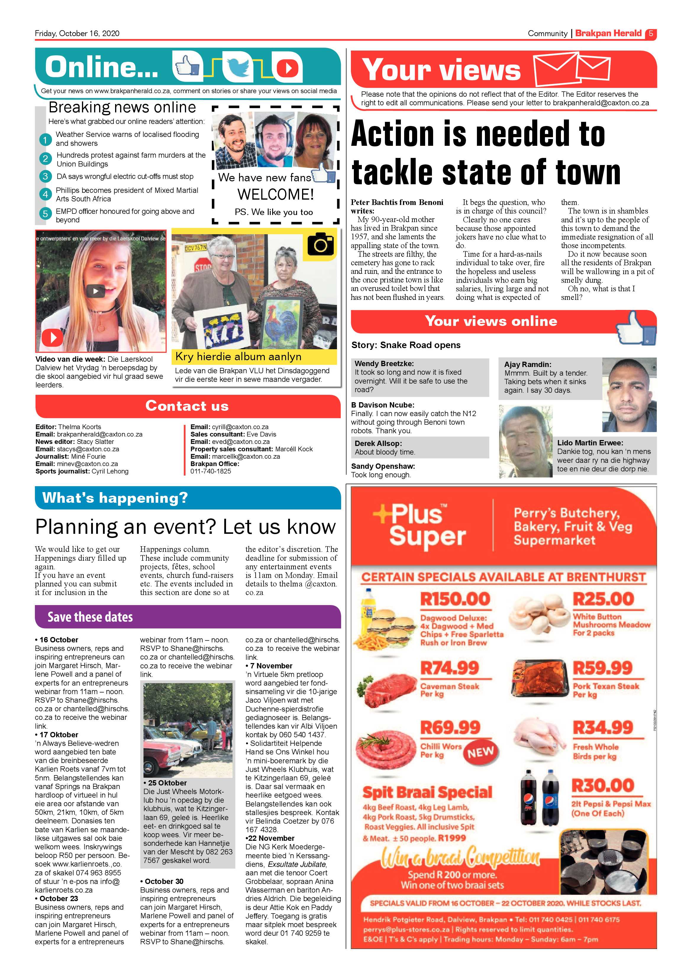 Brakpan Herald 16 October 2020 page 5