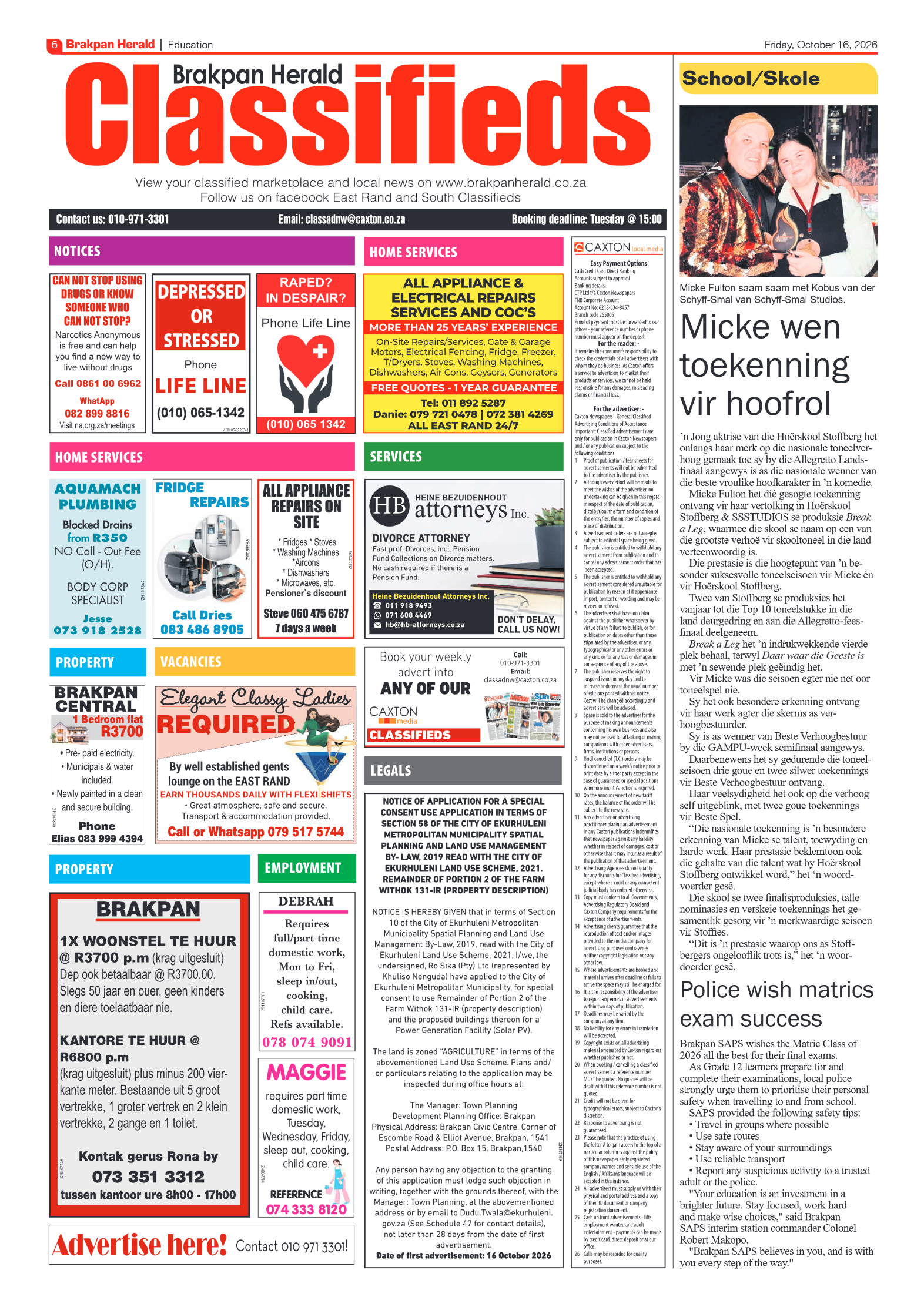 Brakpan Herald 16 October 2026 page 6